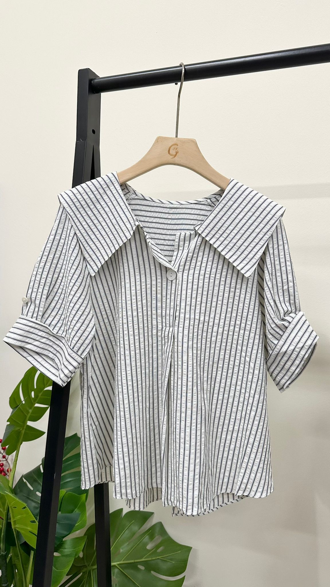 (D3906)Striped Top