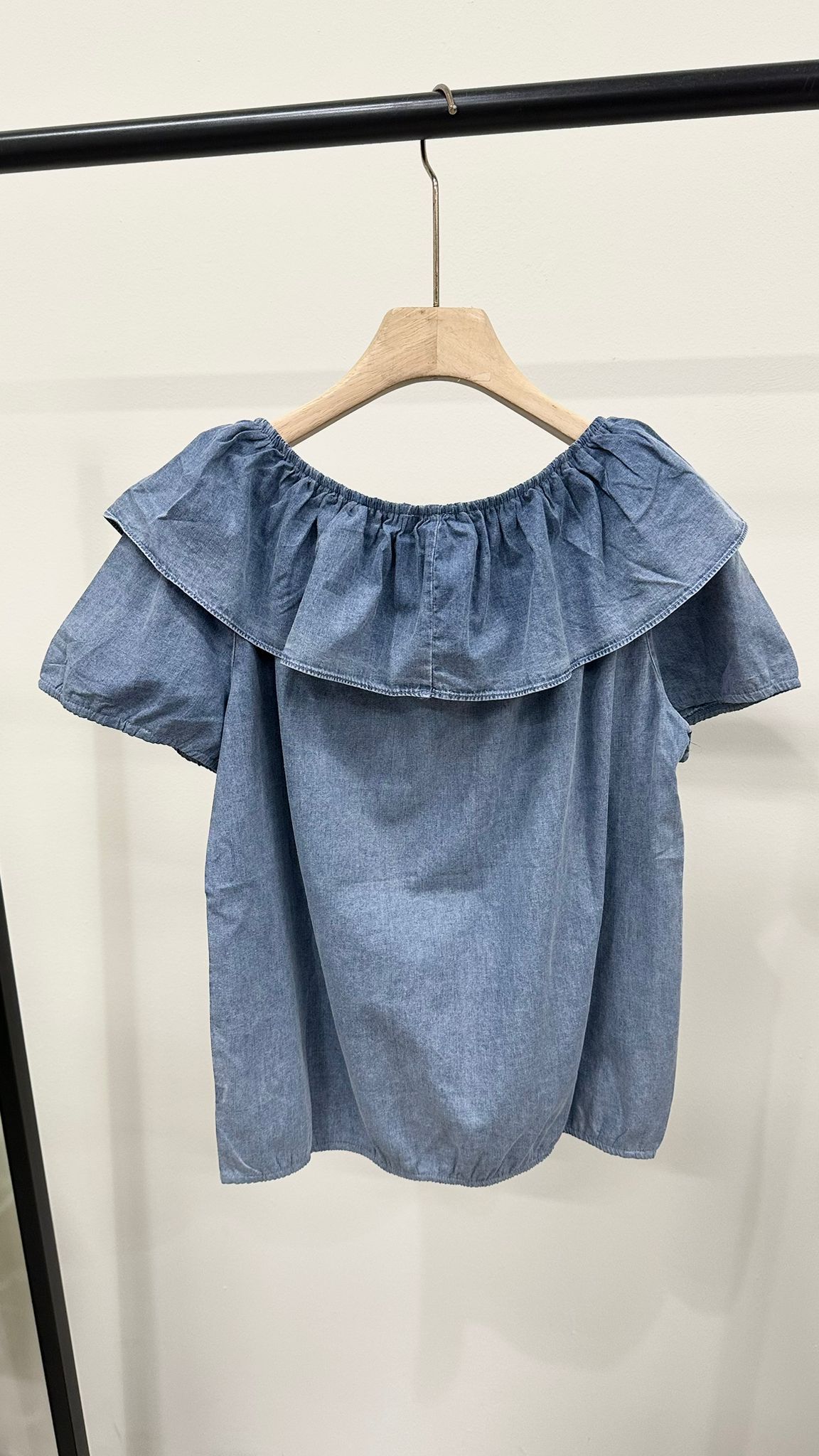 (D3910)Denim Top