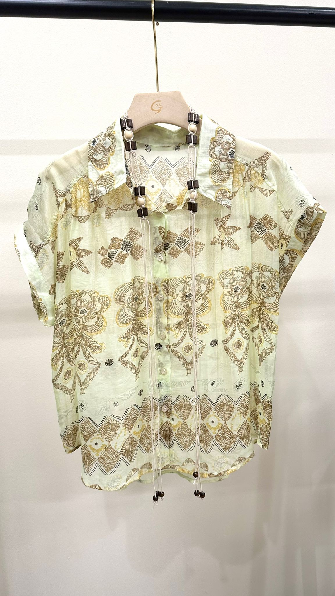 (D3938)Pattern Top