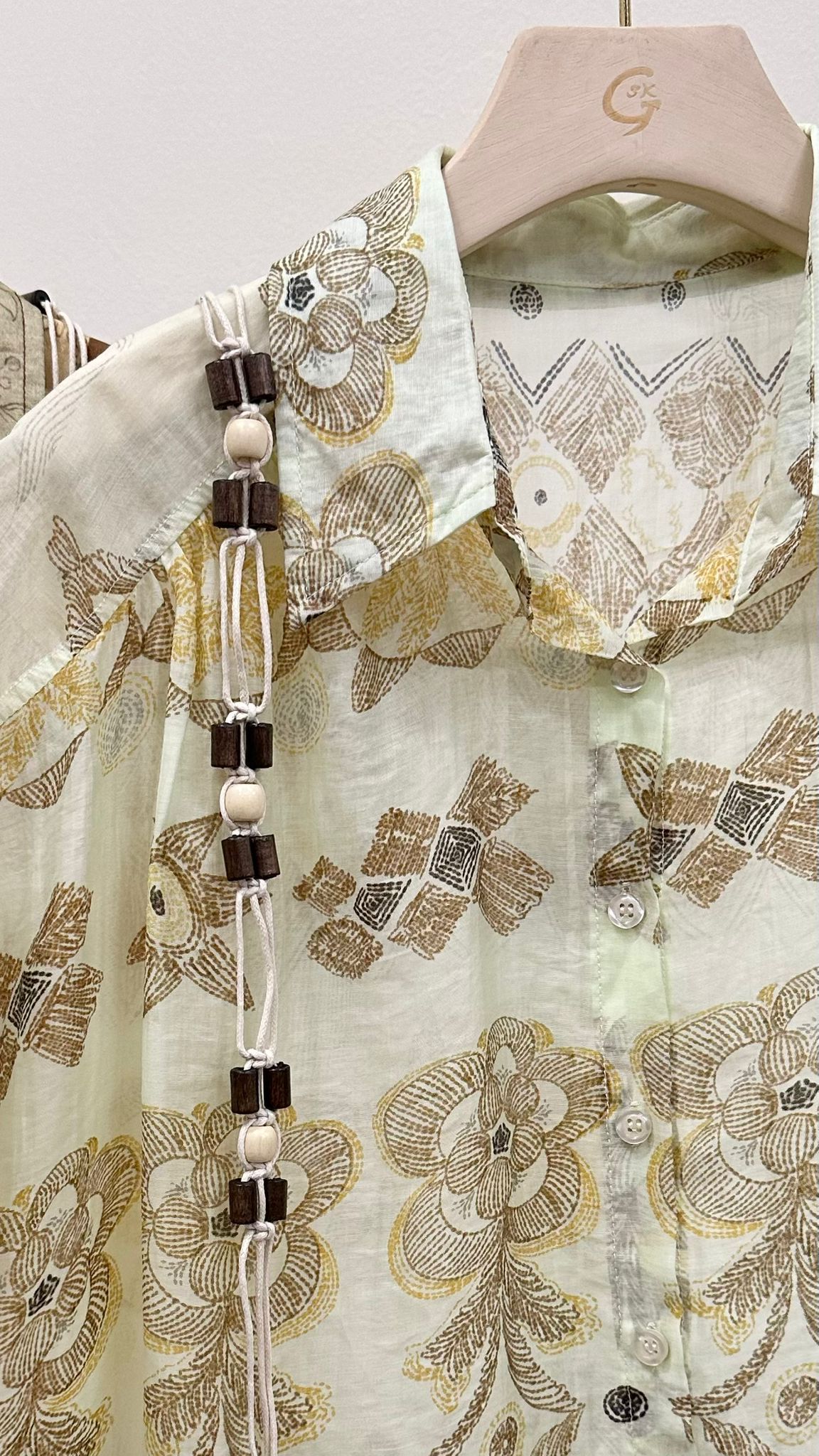 (D3938)Pattern Top