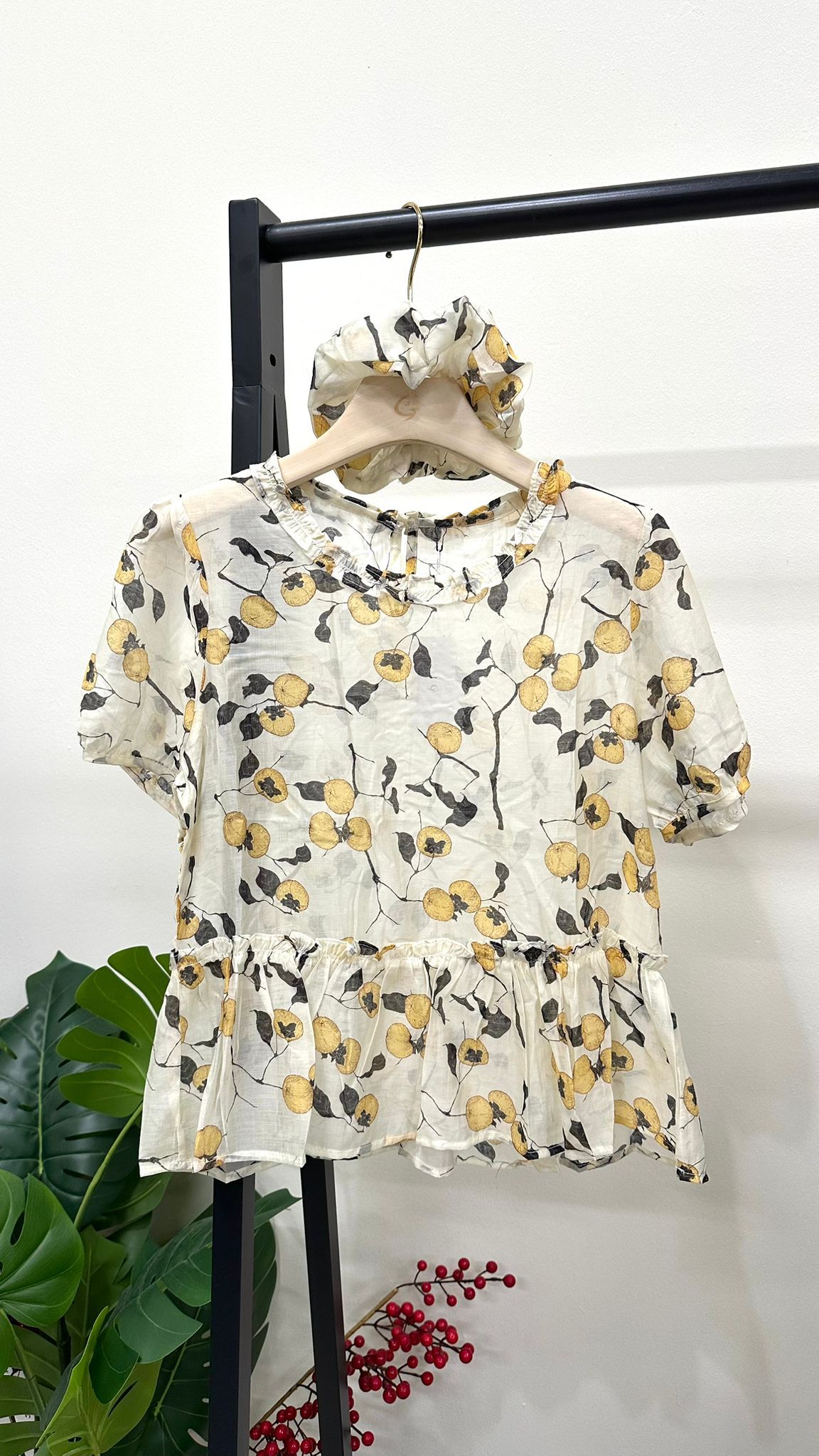 (D3976)Pattern Top