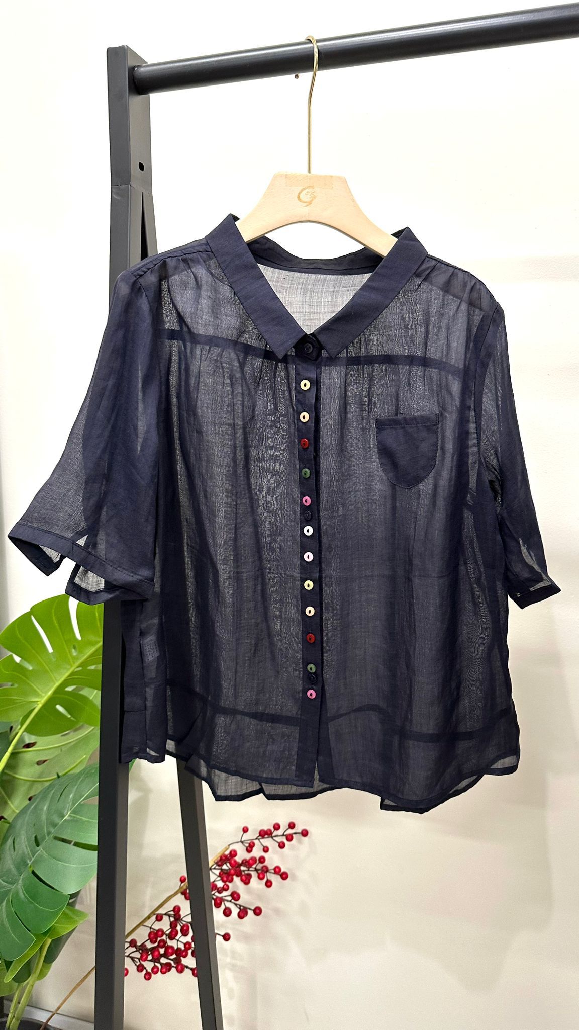 (D4015)Linen Top