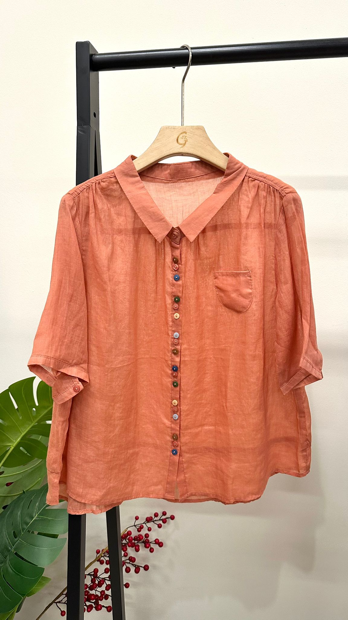 (D4015)Linen Top