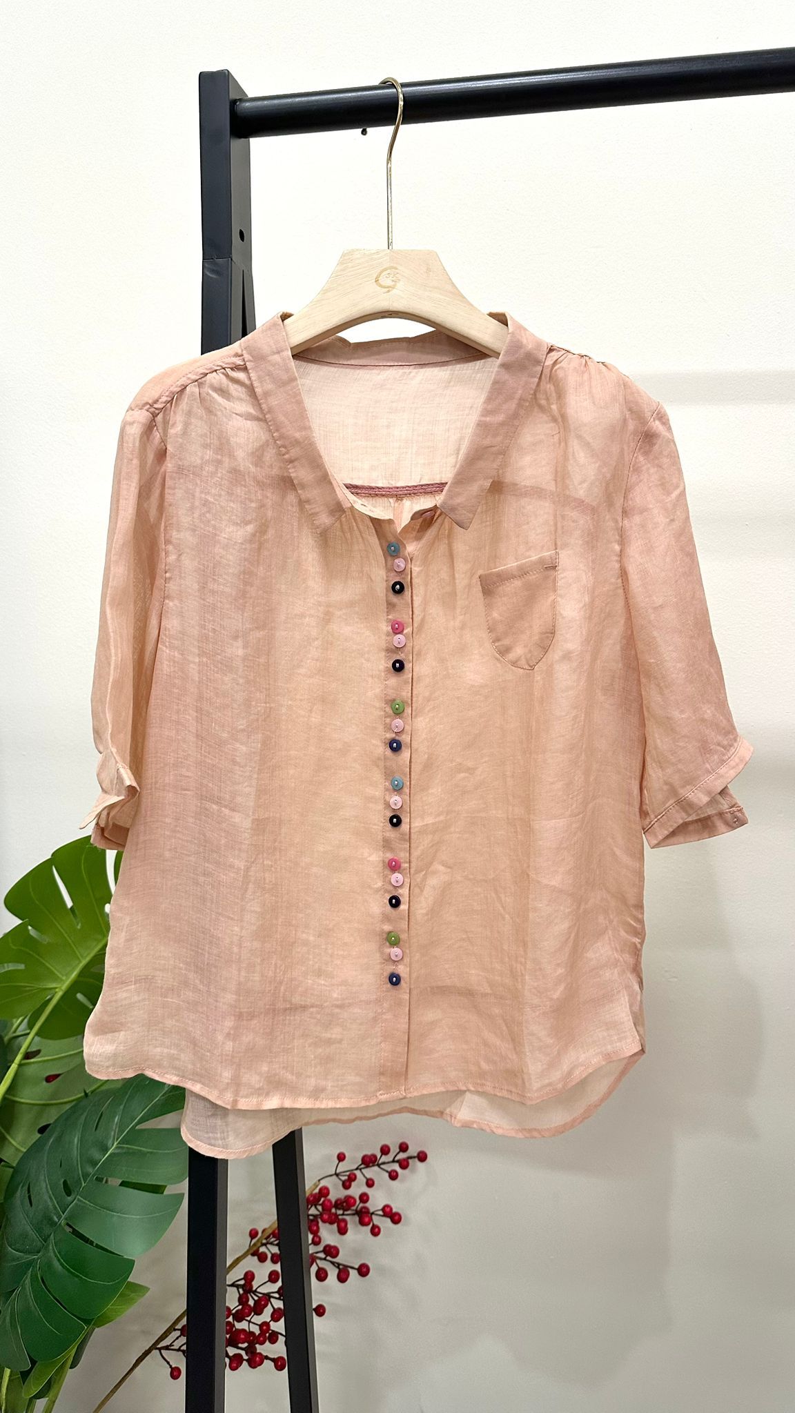 (D4015)Linen Top