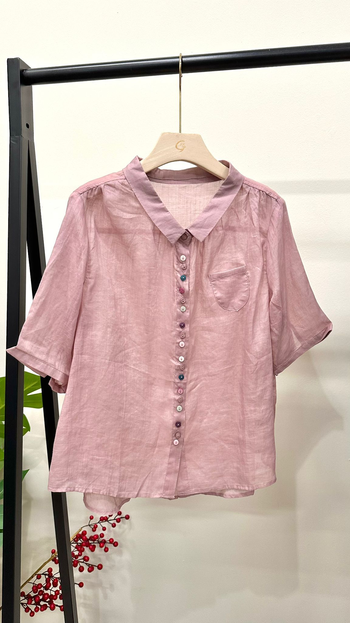(D4015)Linen Top