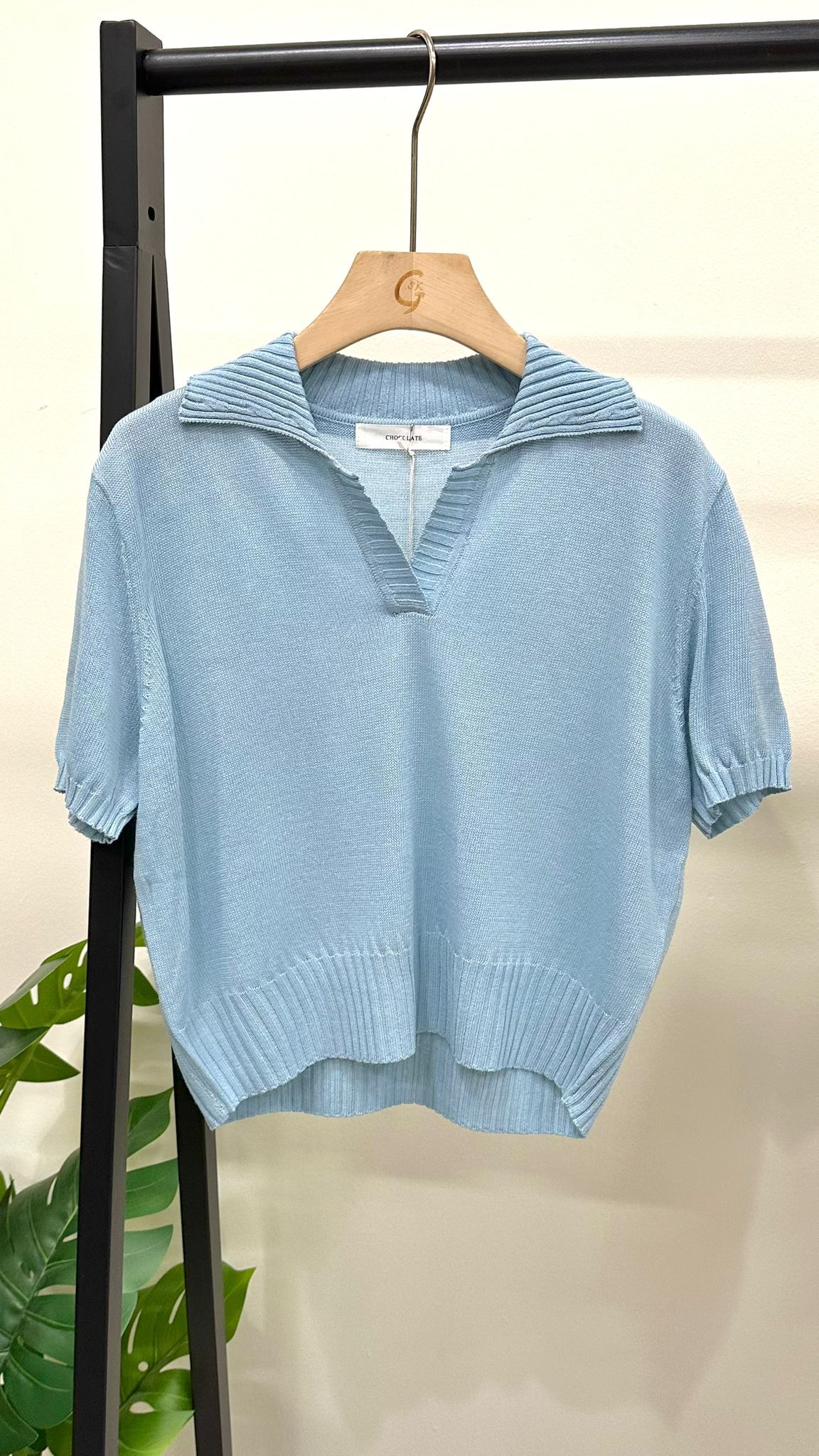 (D4030)Knitted Top