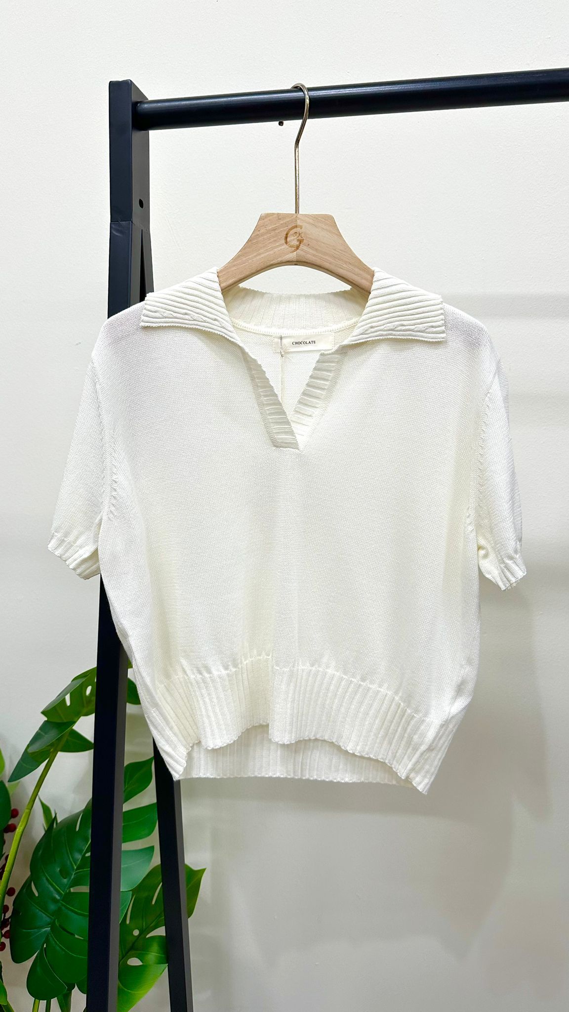 (D4030)Knitted Top
