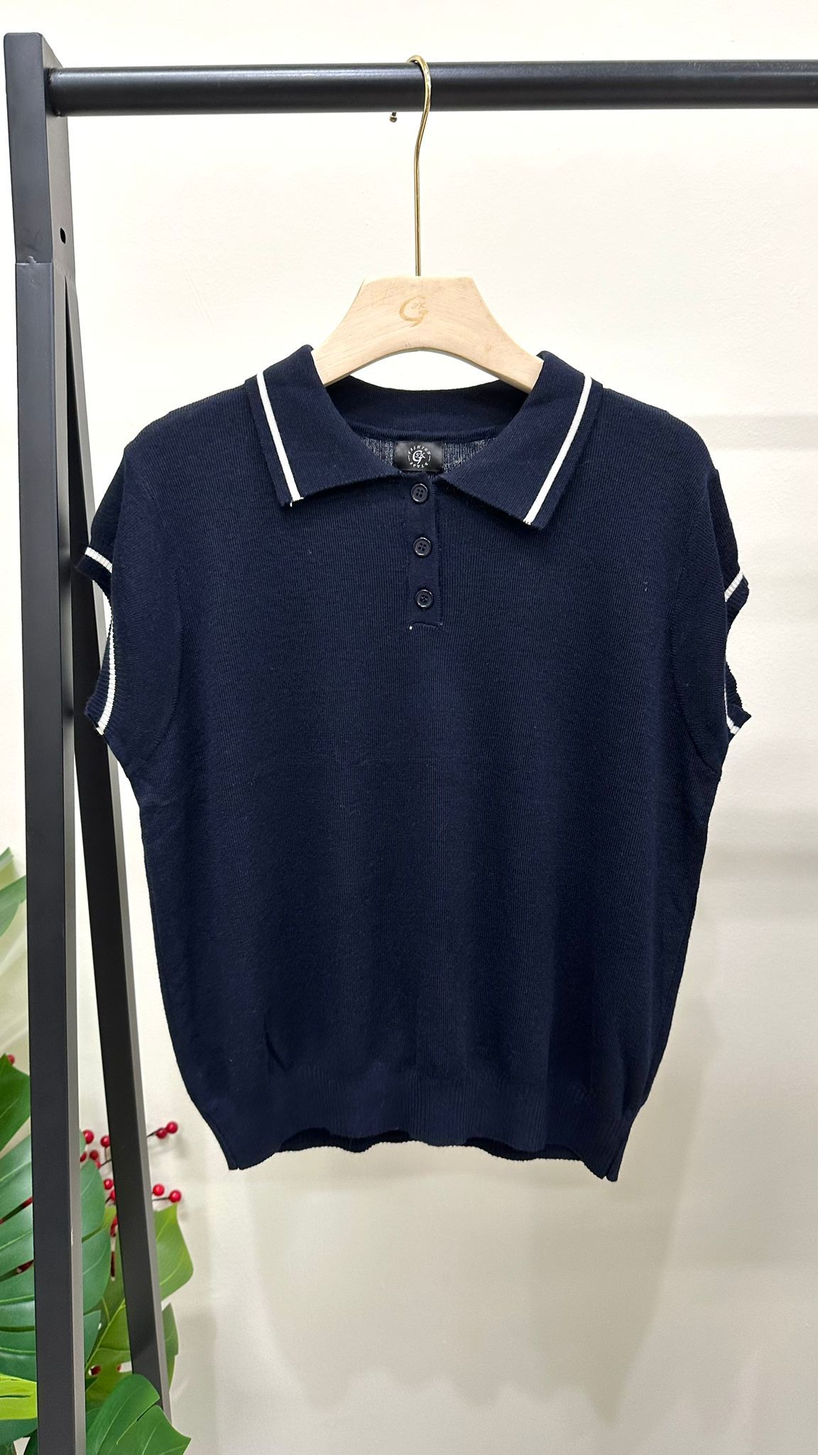 (D4086)GSK F.S Knitted Top