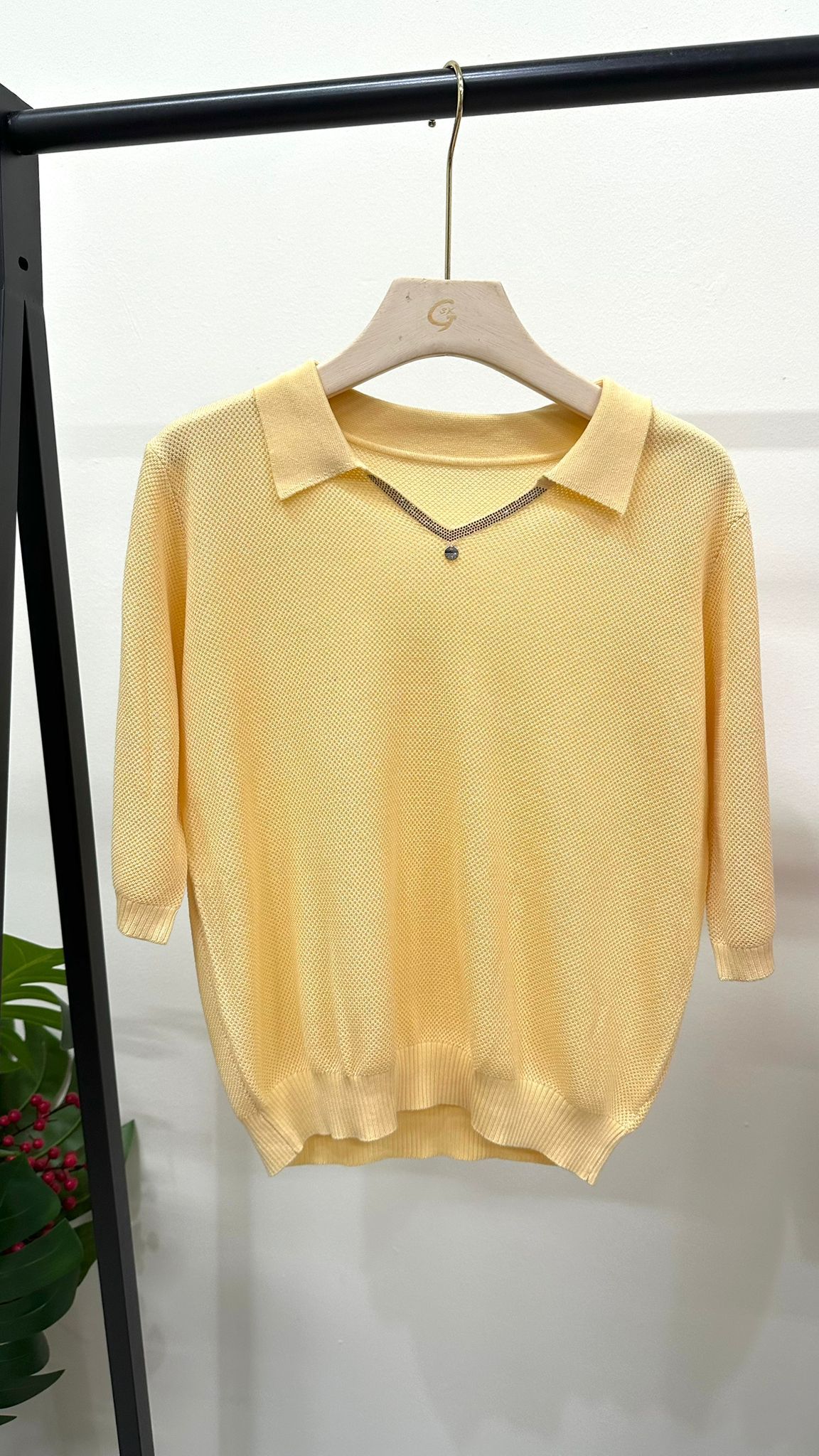 (D4171)Knitted Top