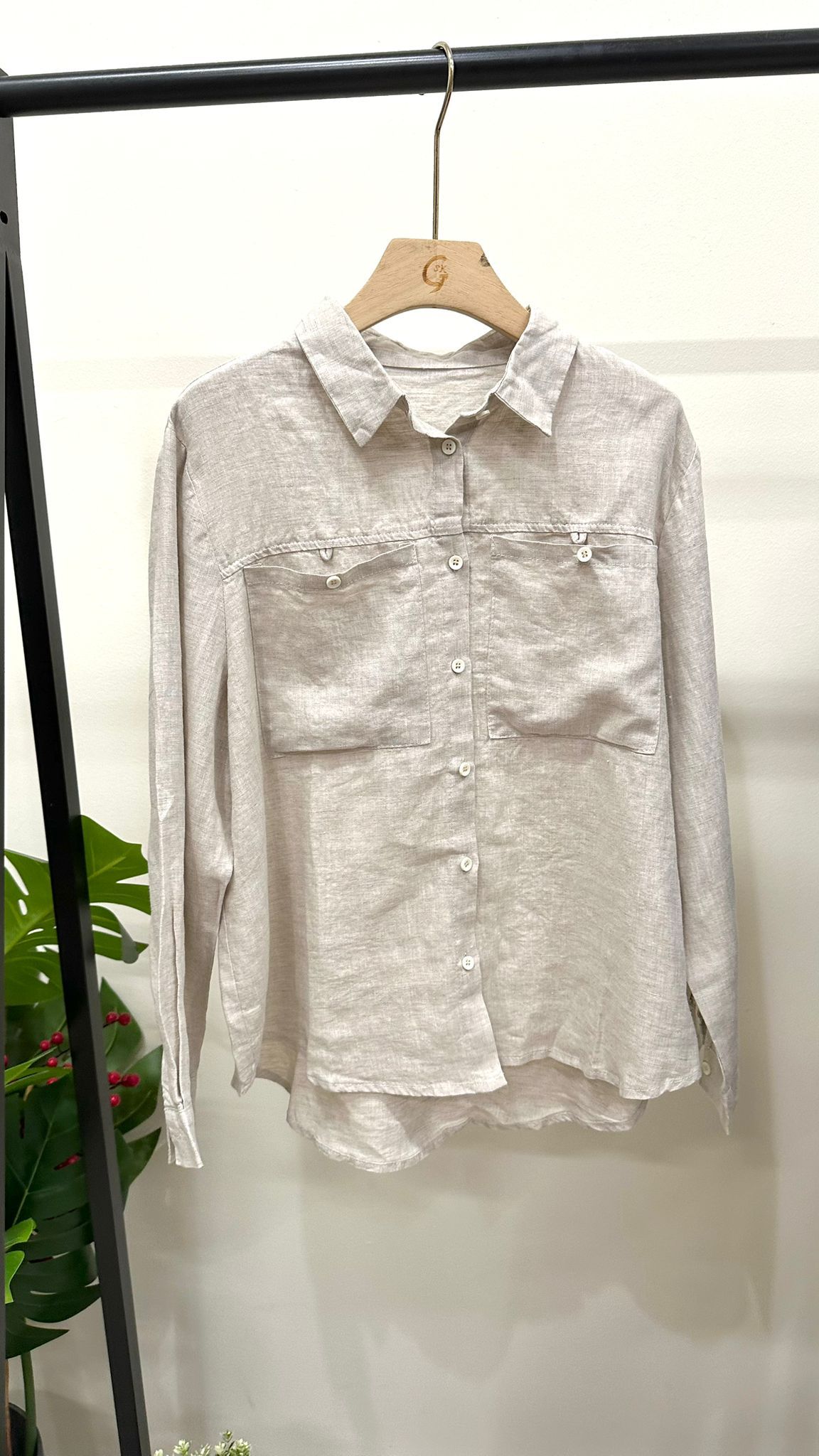(D4179)Linen Top