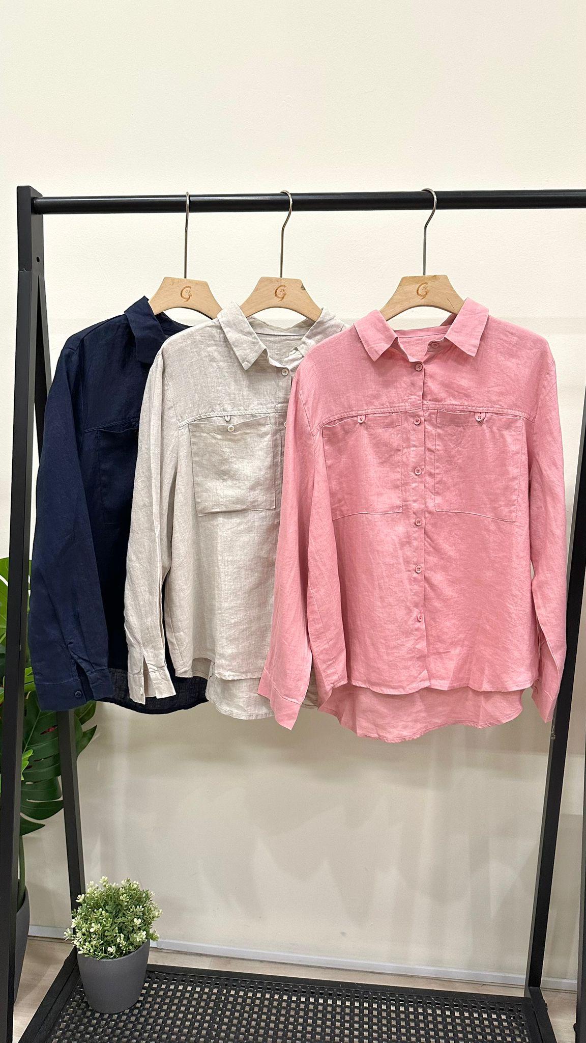 (D4179)Linen Top