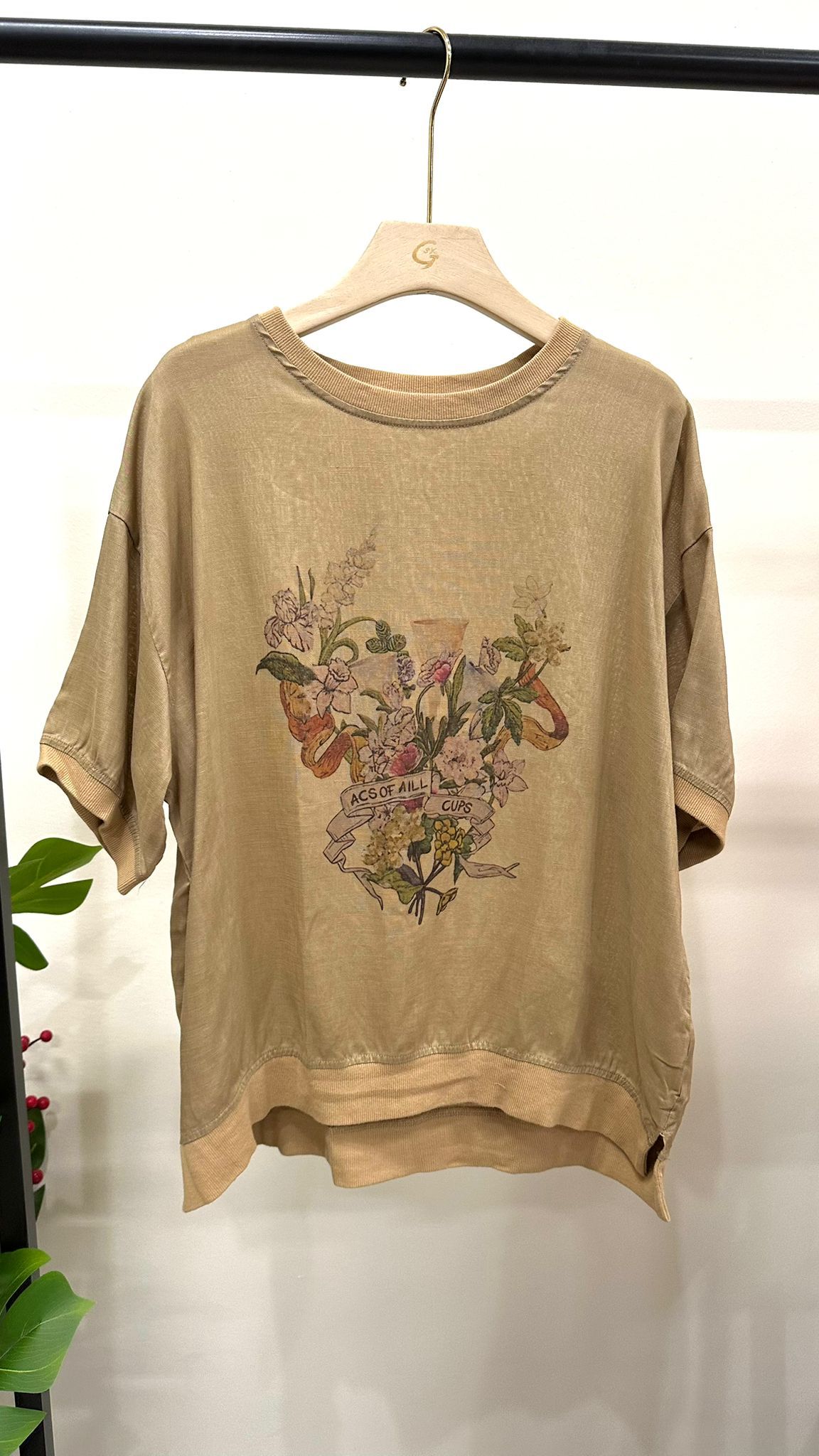 (D4183)Linen Top