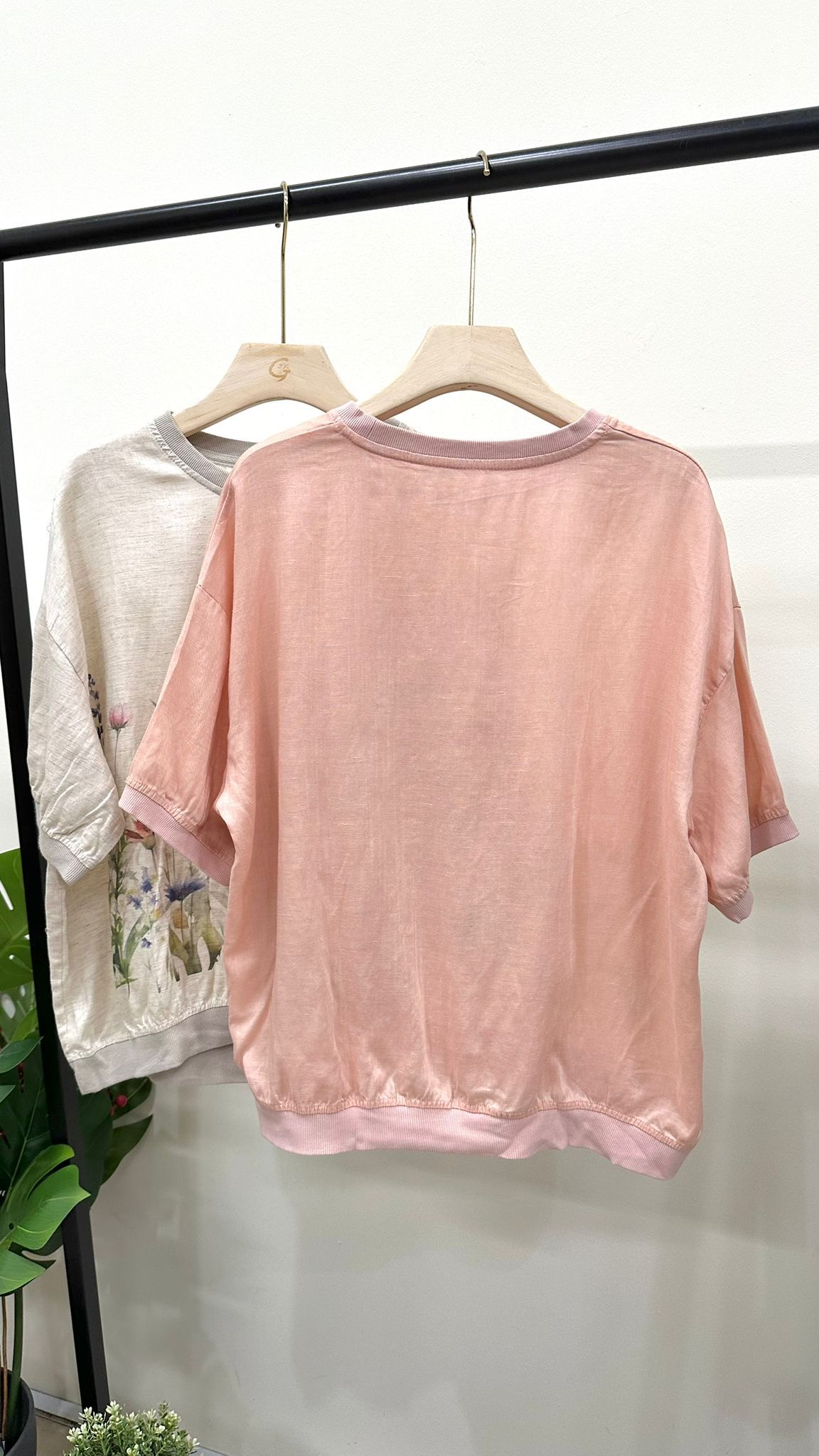 (D4184)Linen Top