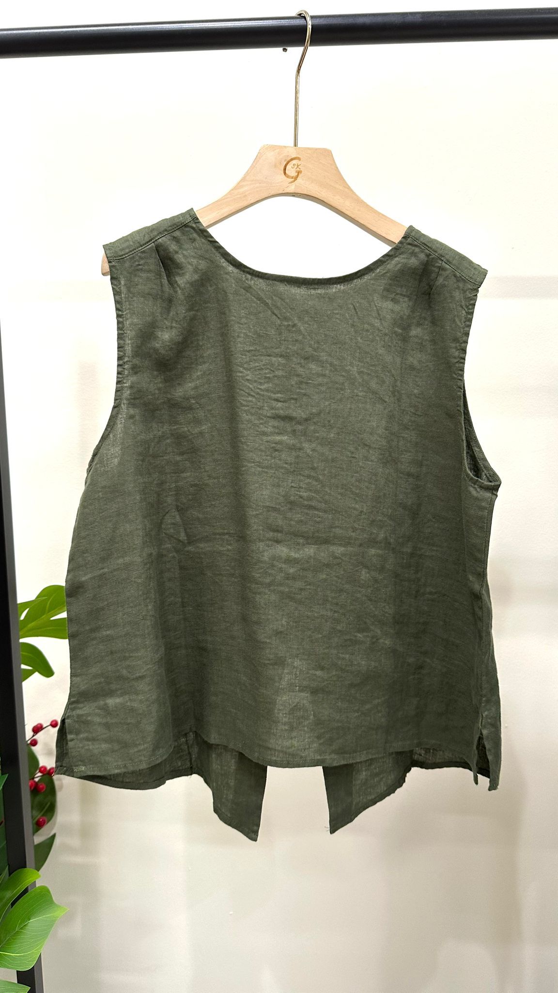 (D4190)Linen Top