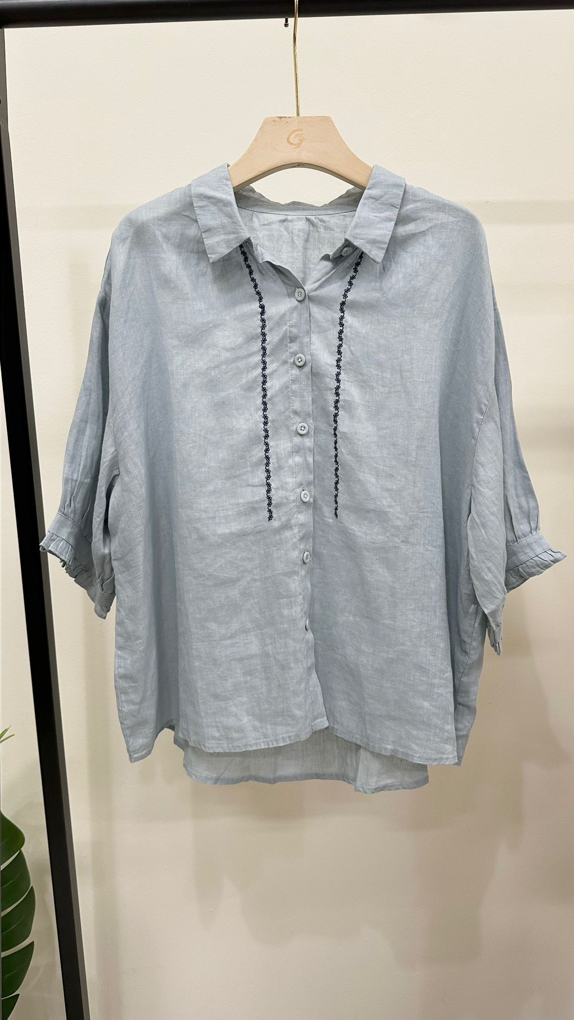 (D4208)Linen Top