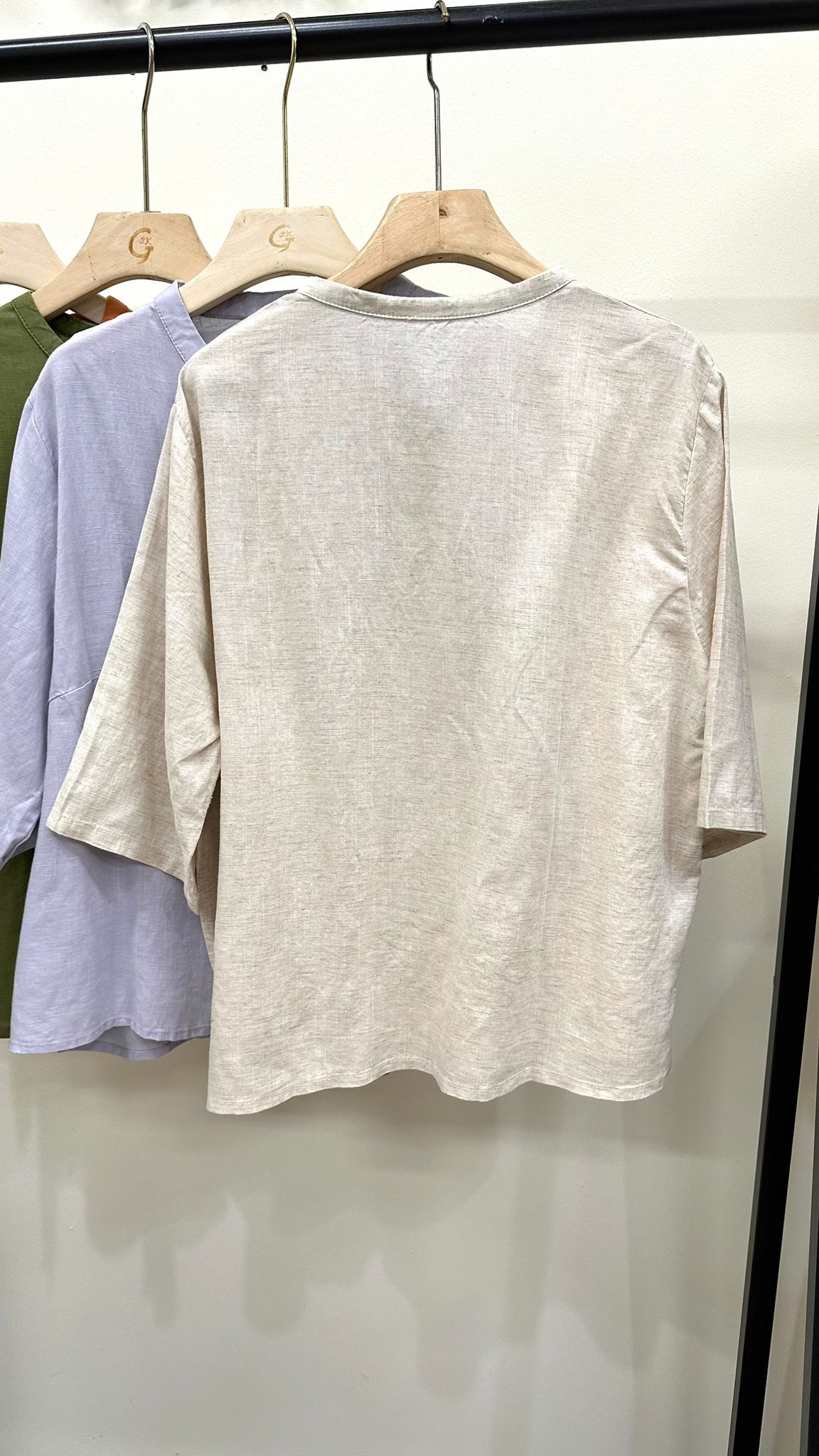 (D4209)Linen Top