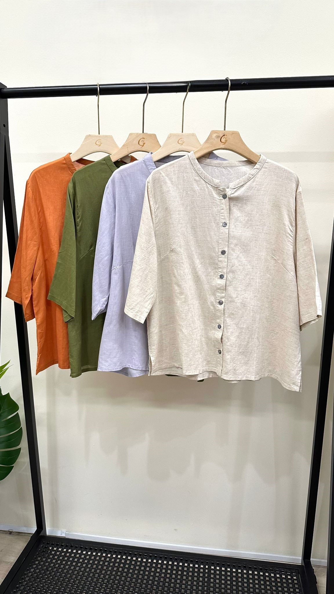 (D4209)Linen Top