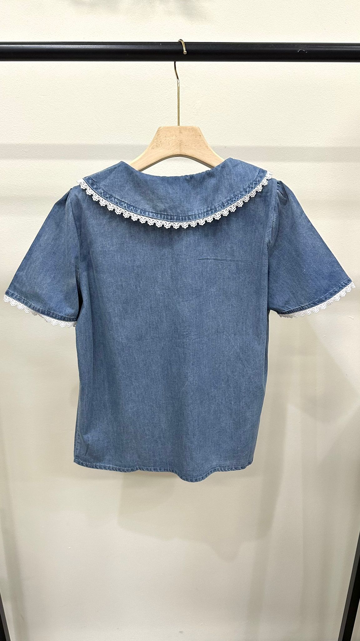 (D4210)Denim Top