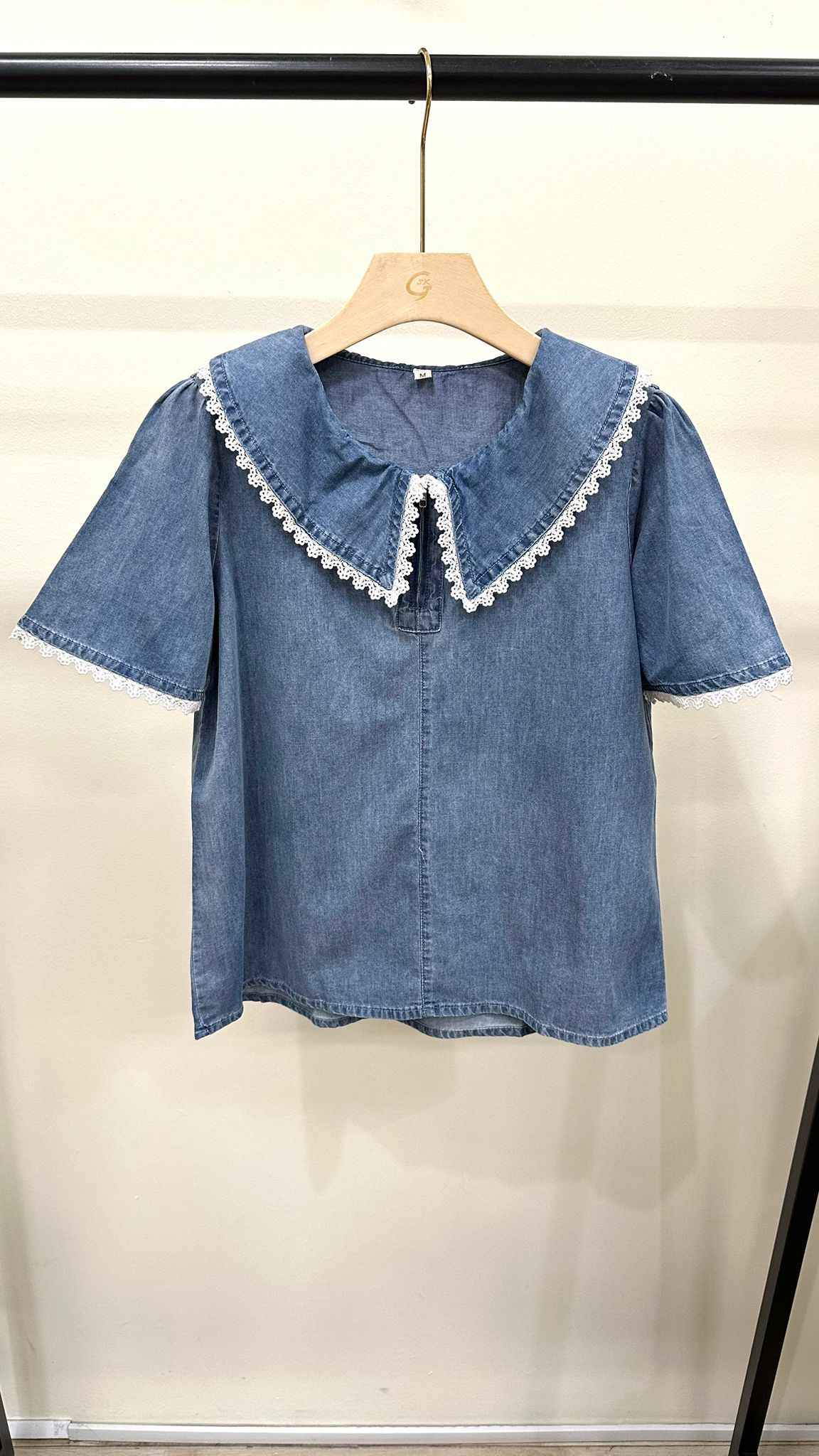 (D4210)Denim Top