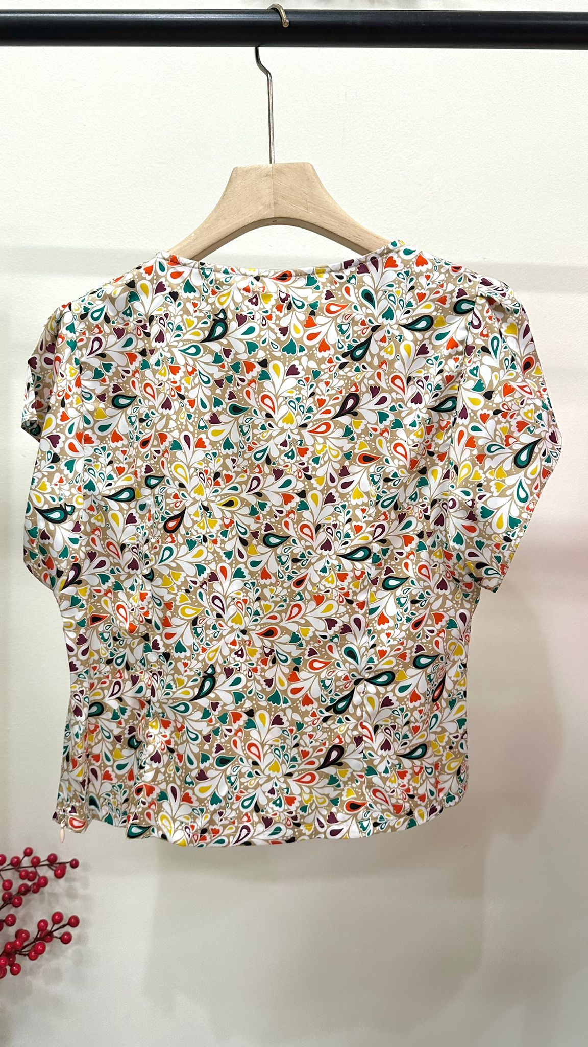 *OFFER* (D4234)Colourful Petal Top