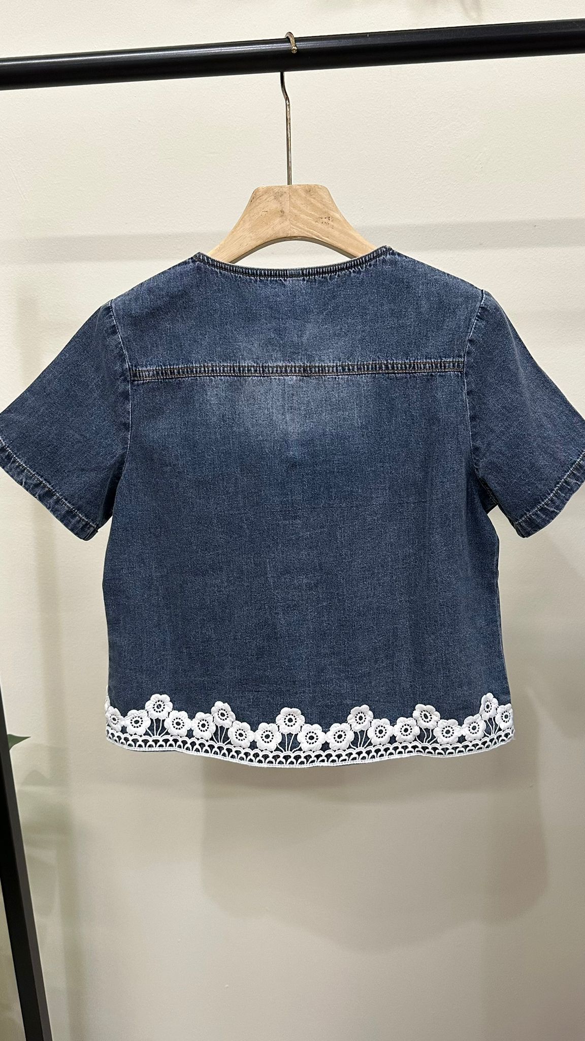 (D4282)Denim Top