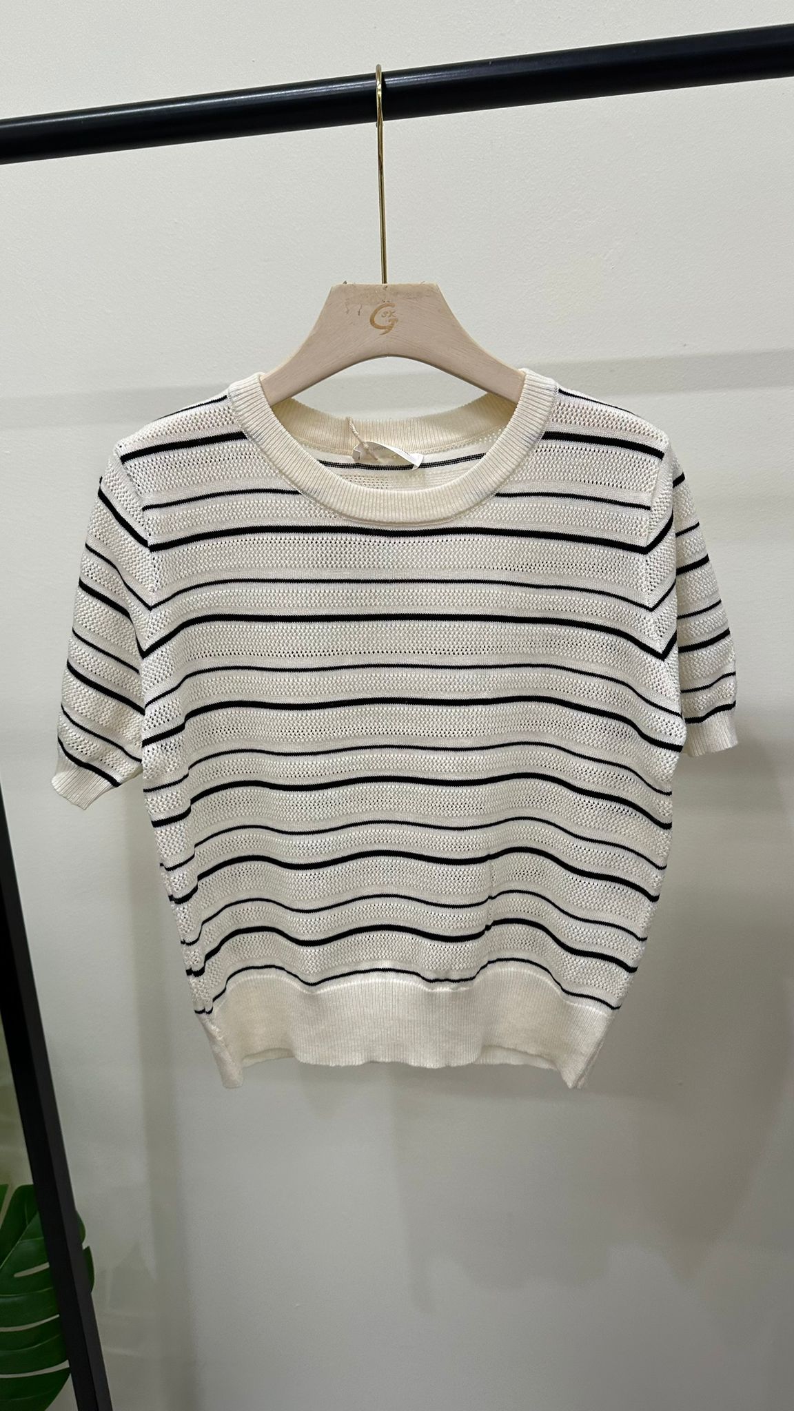 (D4388)Knitted Top