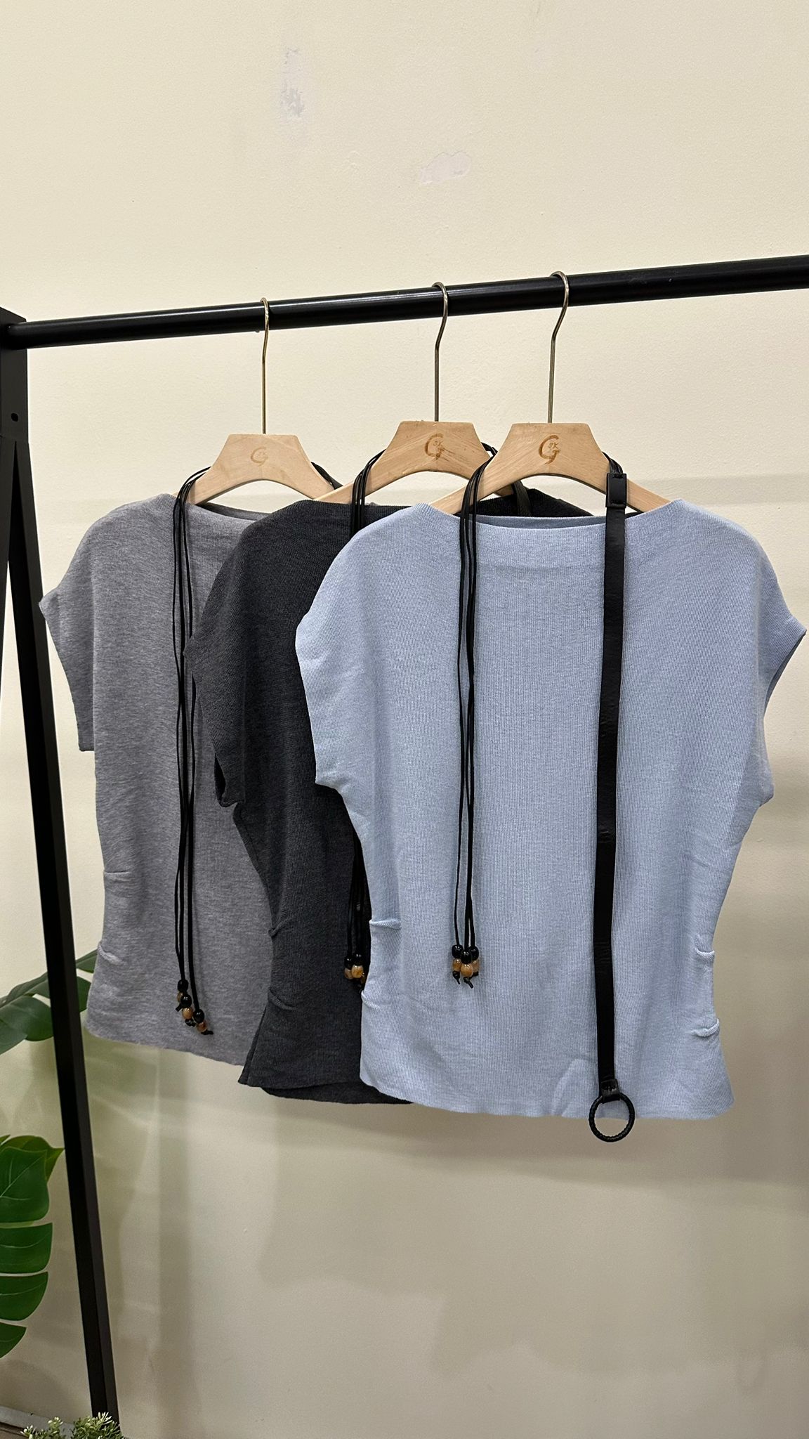 (D4422)Knitted Top