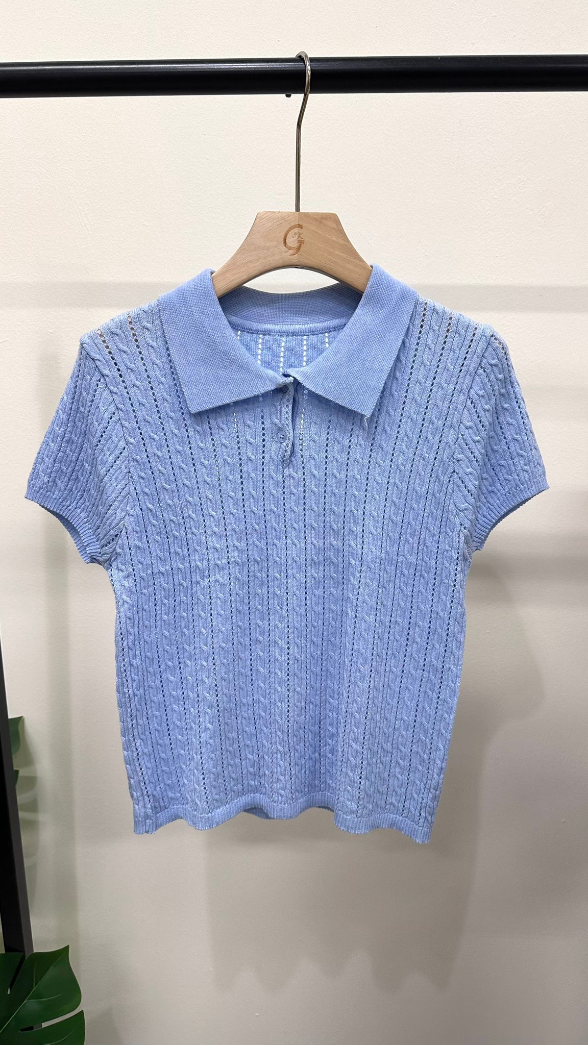 (D4451)Knitted Top