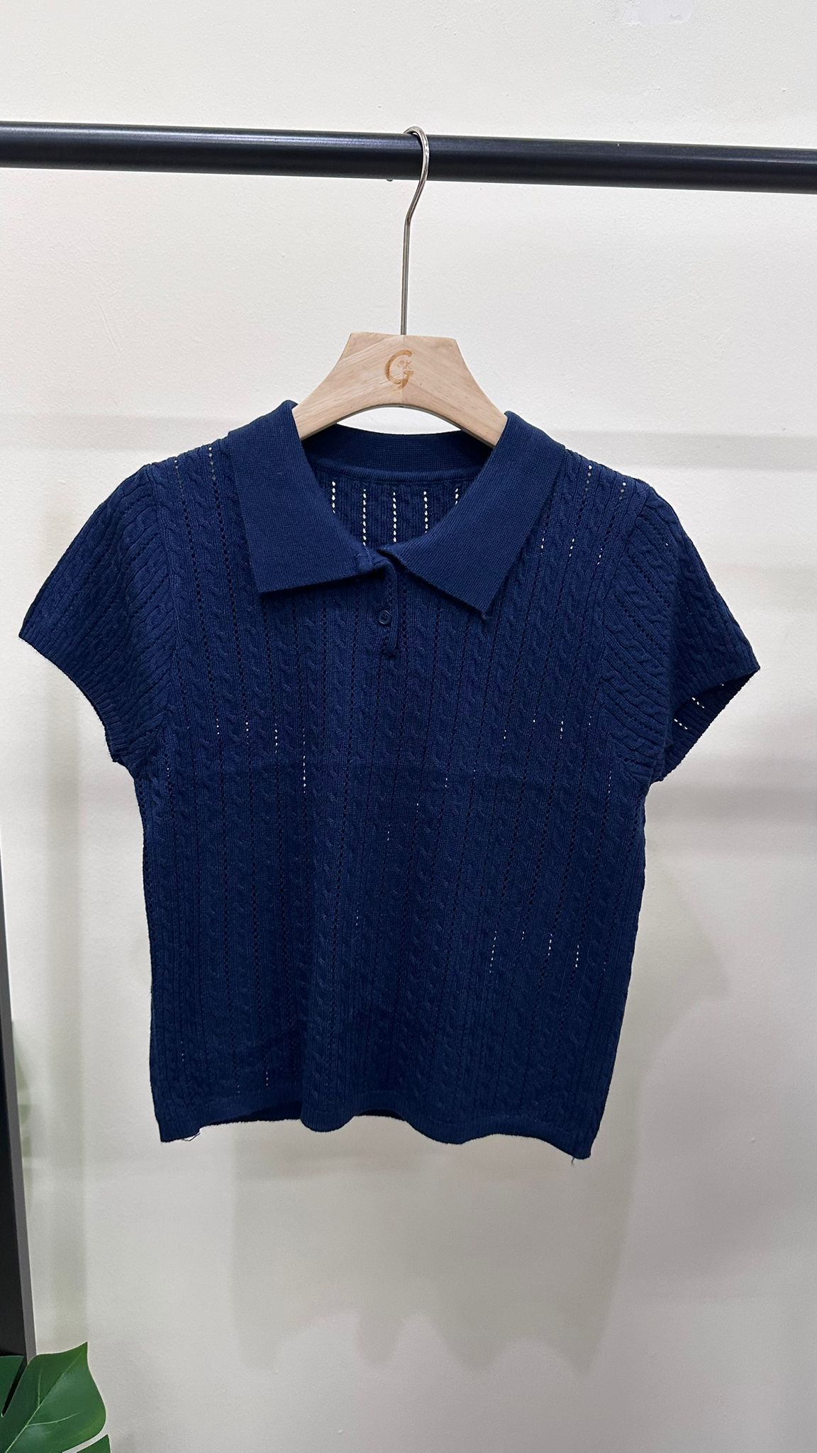 (D4451)Knitted Top