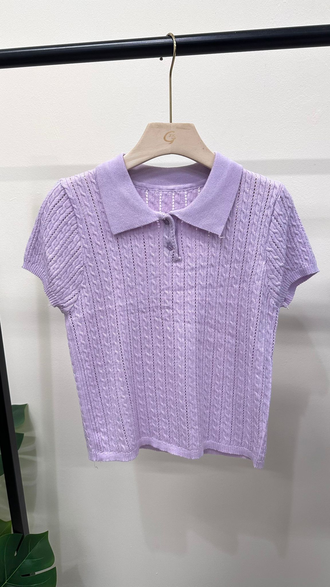 (D4451)Knitted Top
