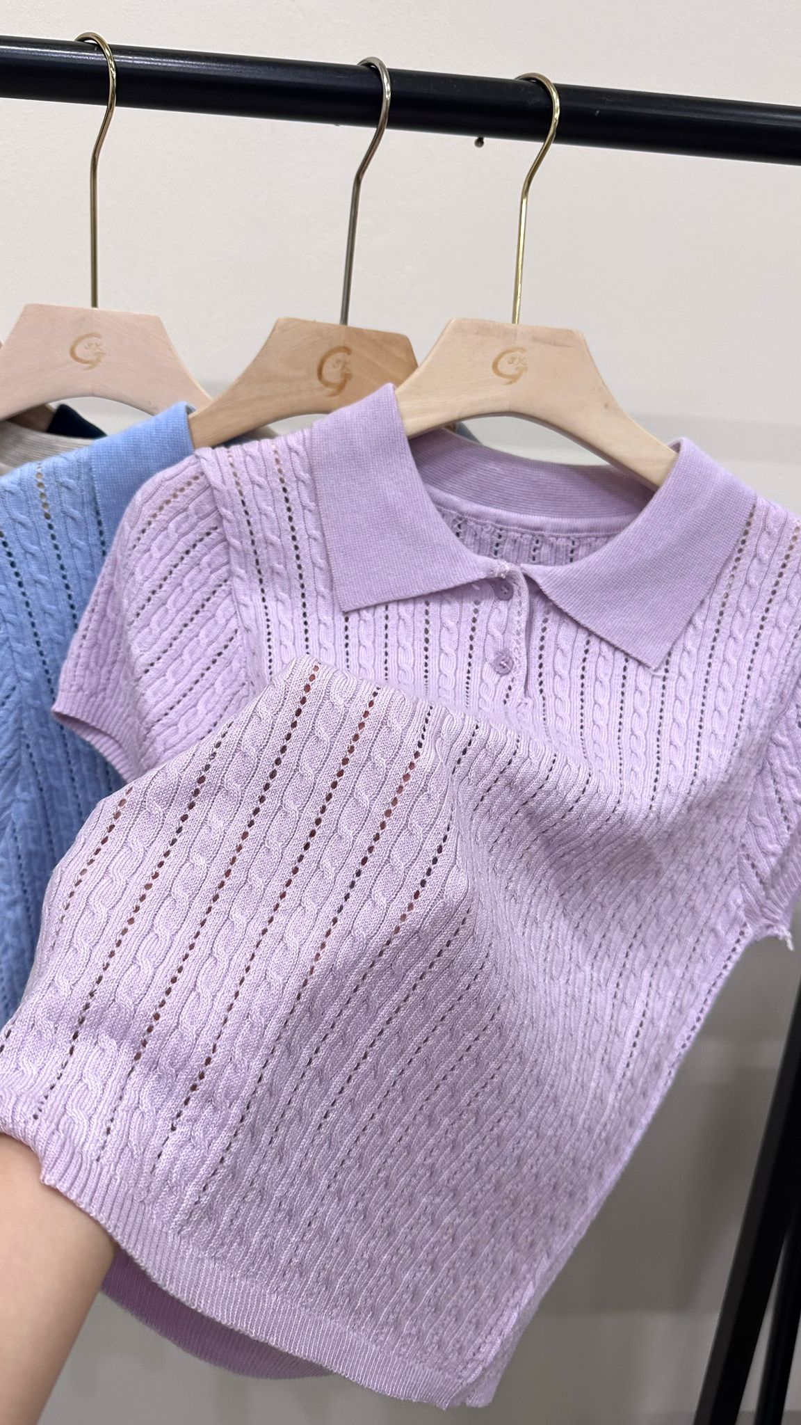 (D4451)Knitted Top