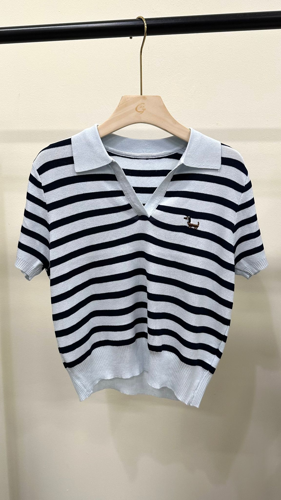 (D4500)Striped Top