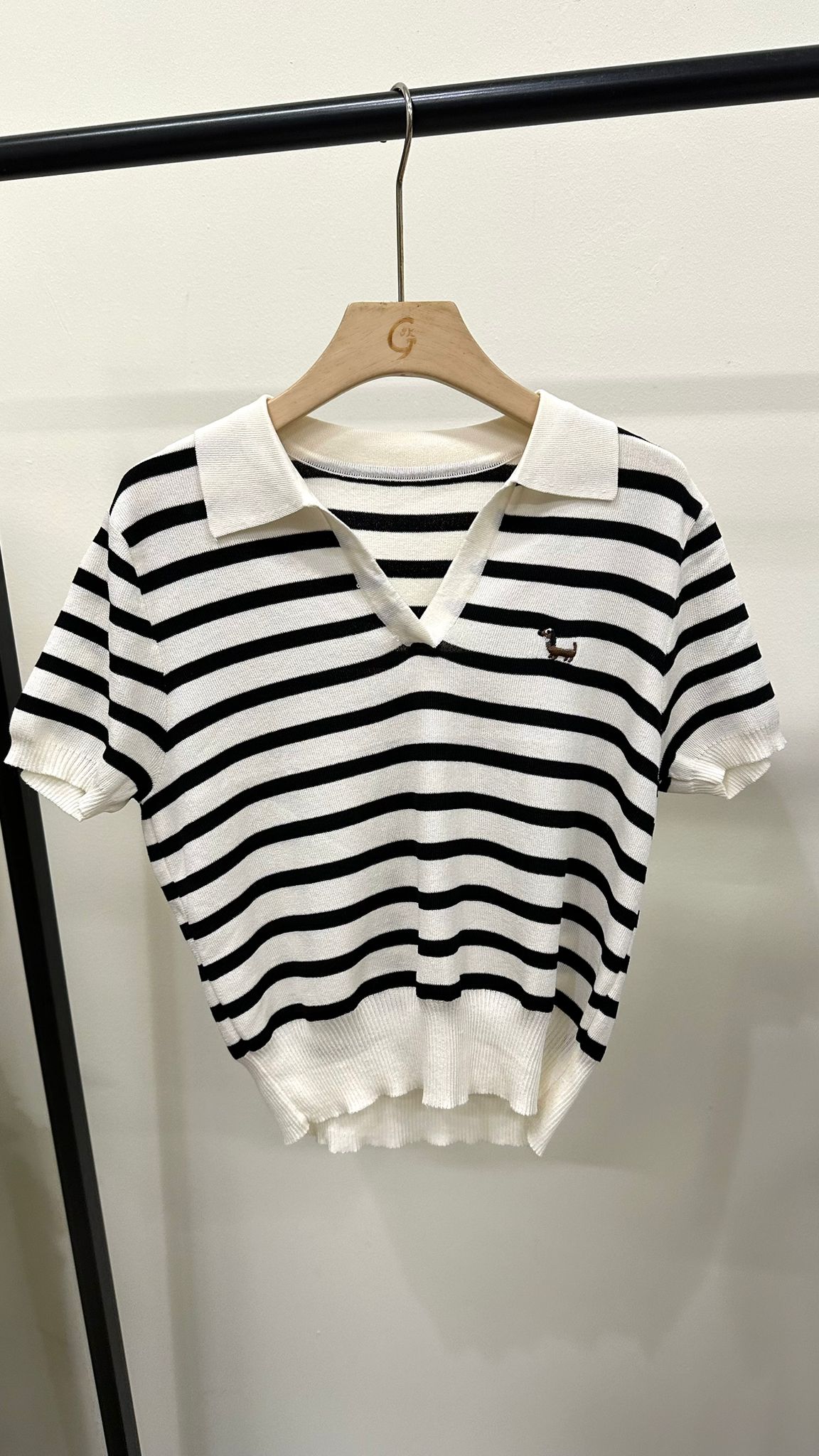 (D4500)Striped Top