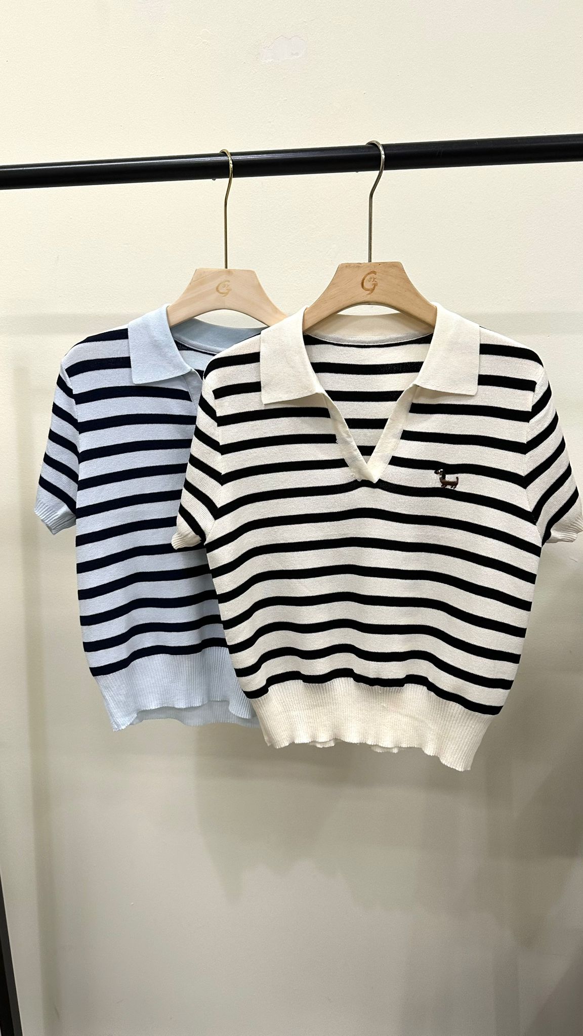 (D4500)Striped Top