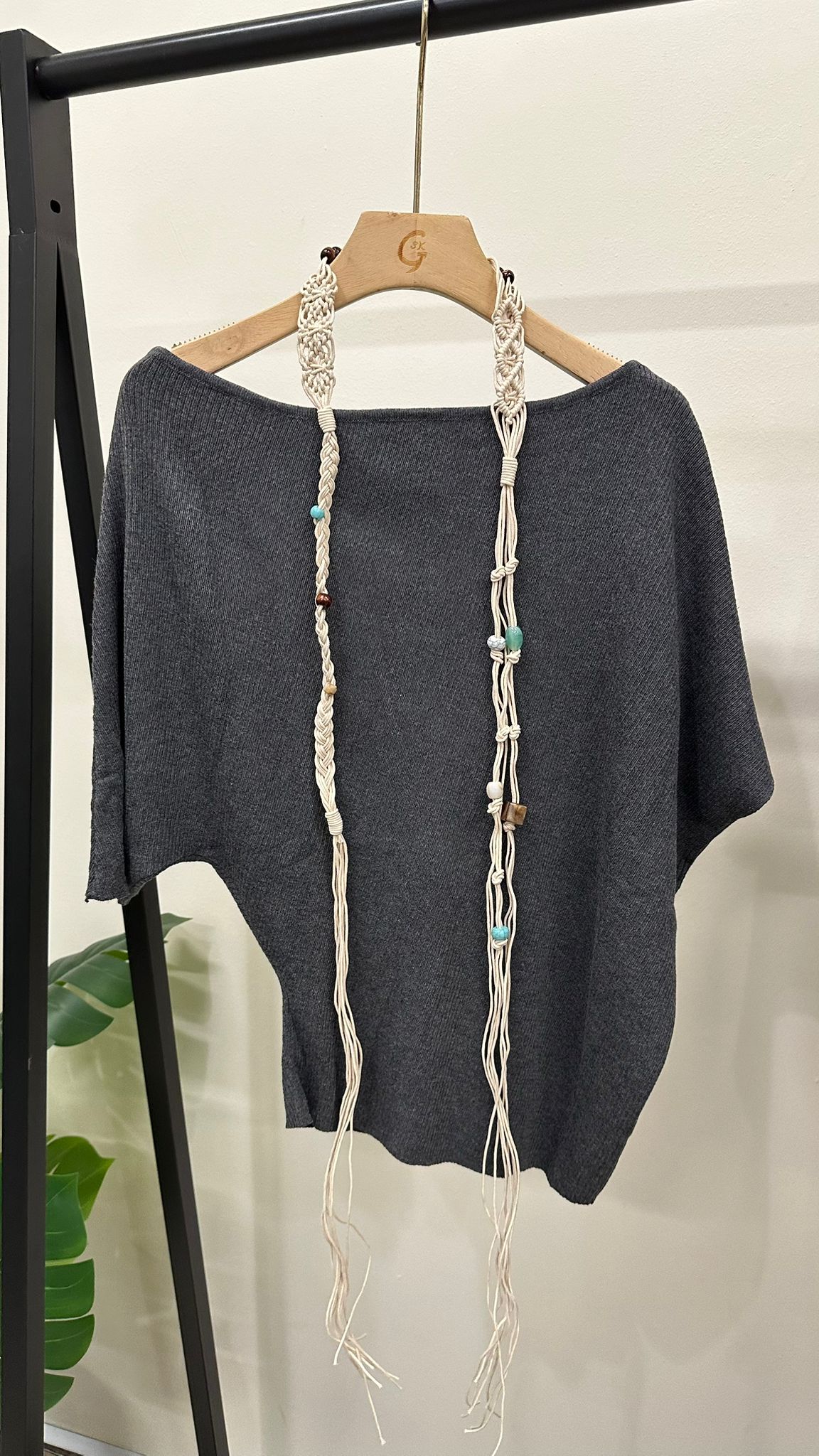 (D4518)Knitted Top