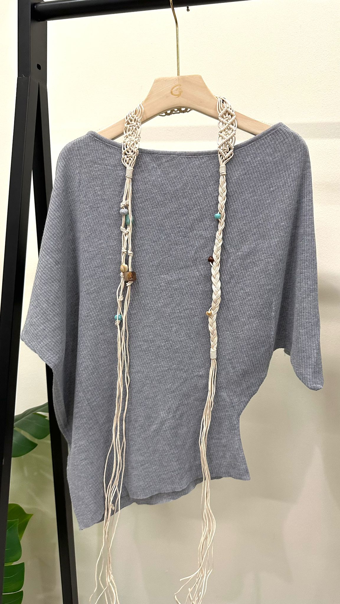 (D4518)Knitted Top