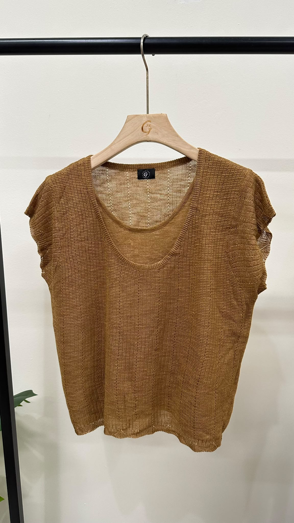(D4560)Knitted Top