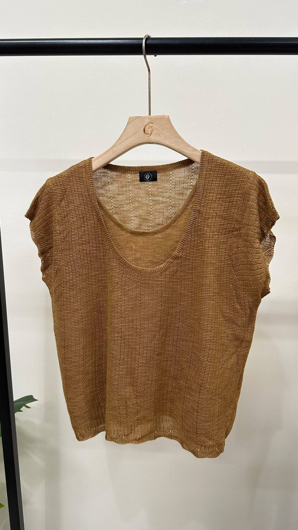 (D4560)Knitted Top