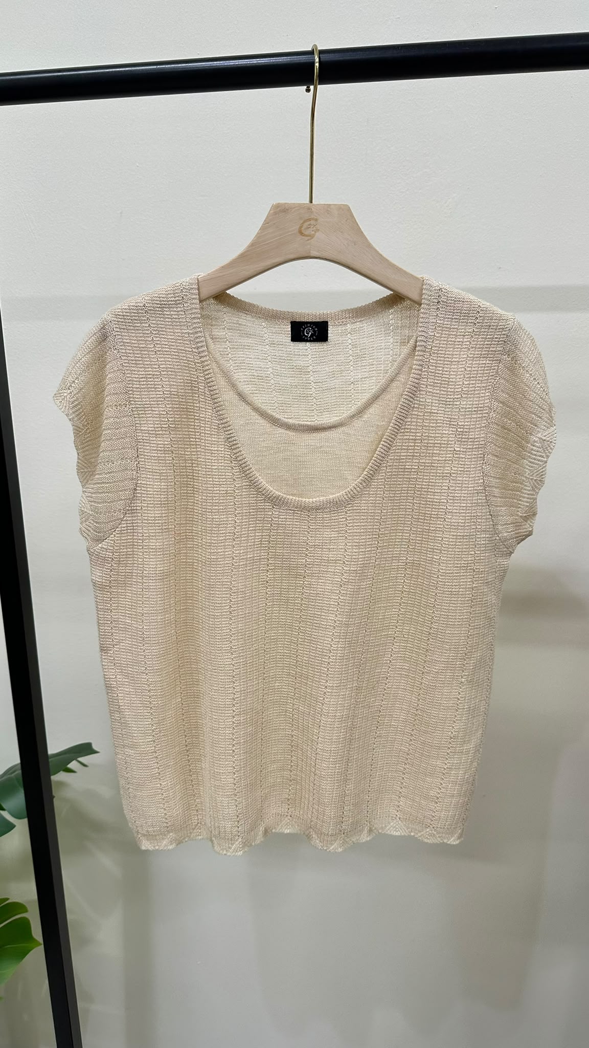 (D4560)Knitted Top