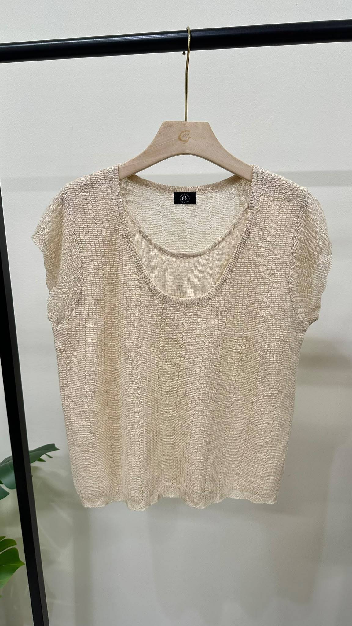 (D4560)Knitted Top