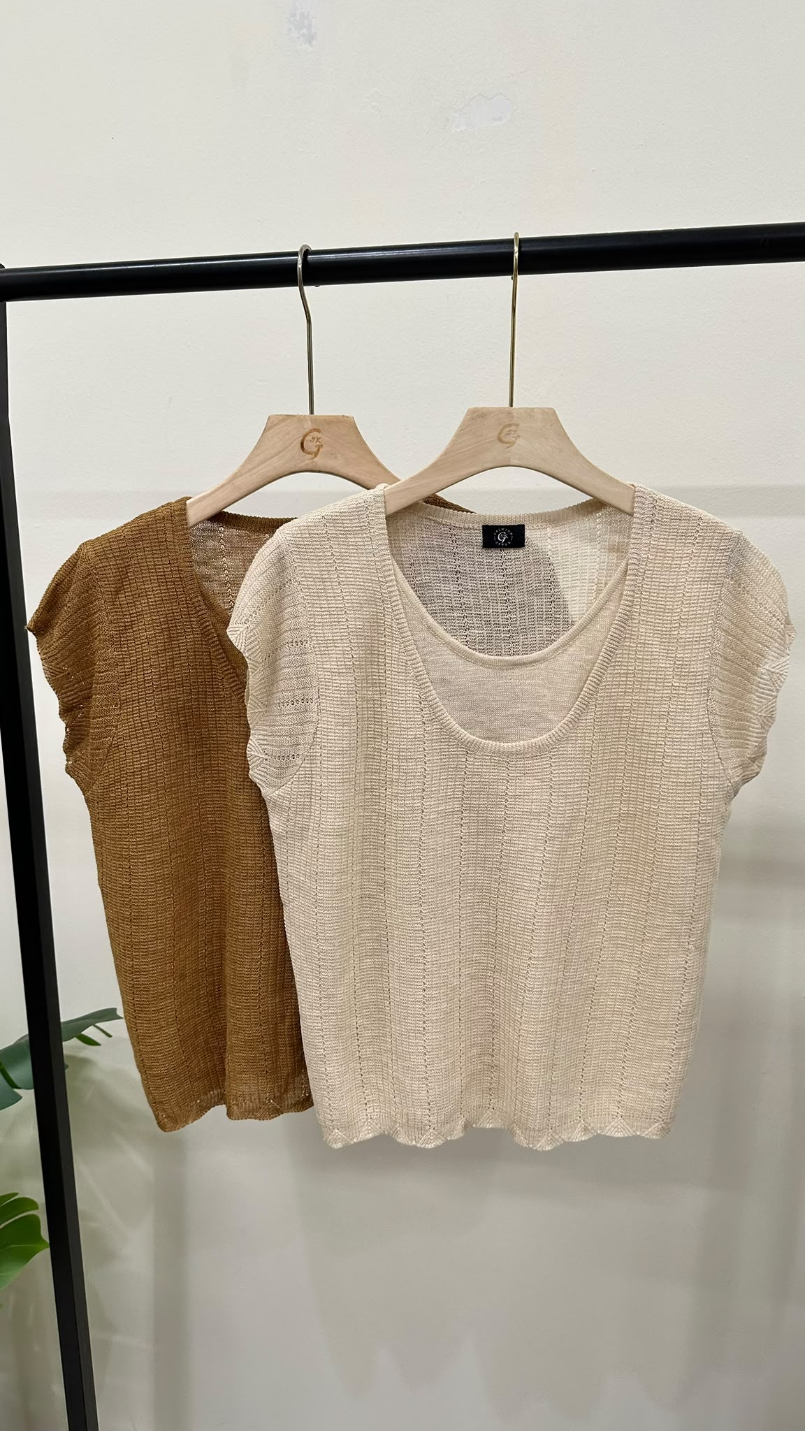 (D4560)Knitted Top