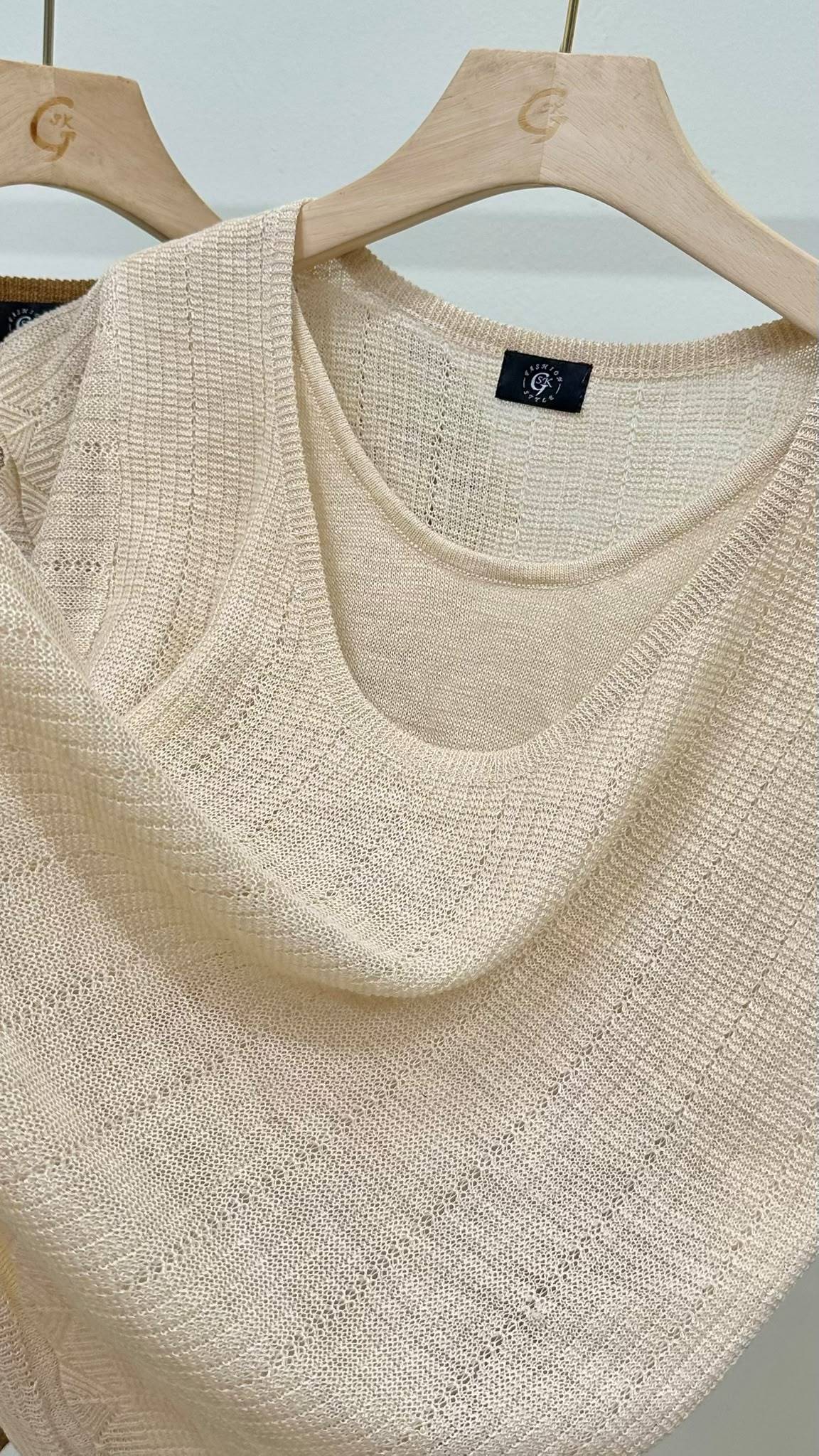 (D4560)Knitted Top