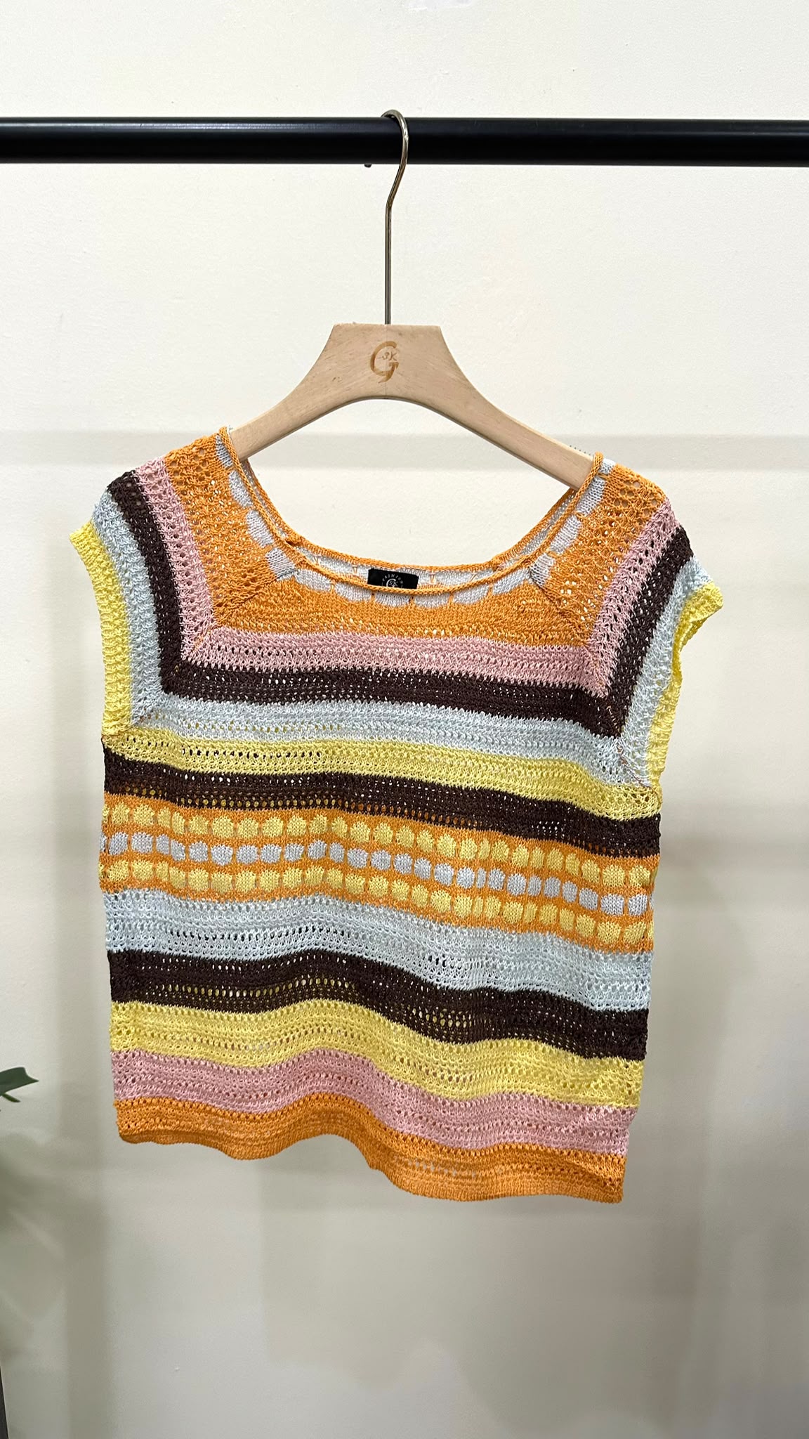 (D4561)Knitted Top