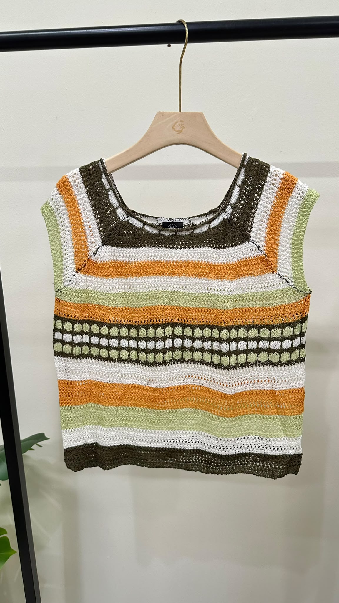 (D4561)Knitted Top