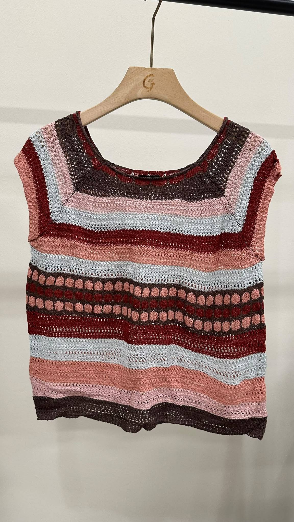 (D4561)Knitted Top