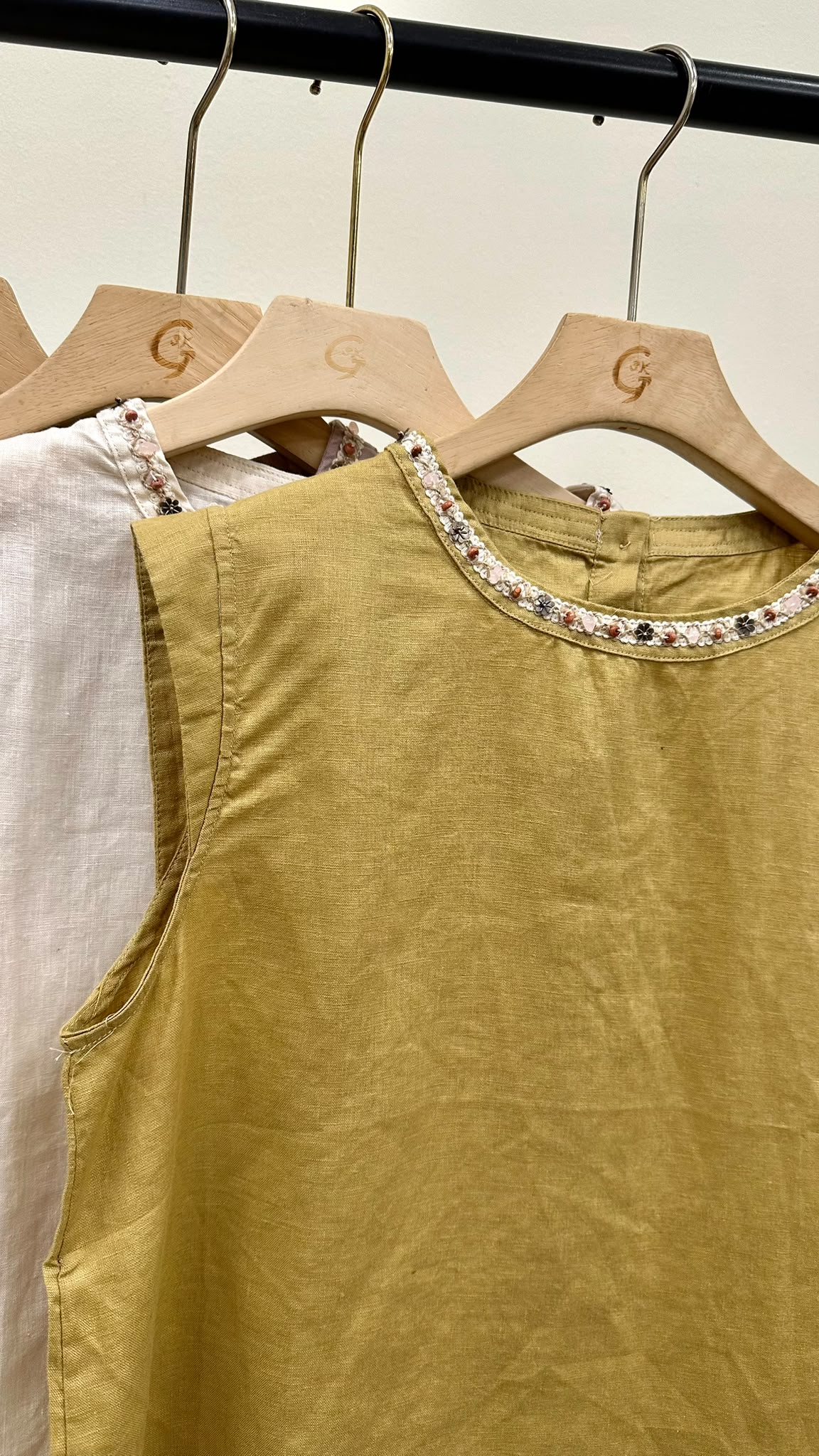 (D4563)Linen Top