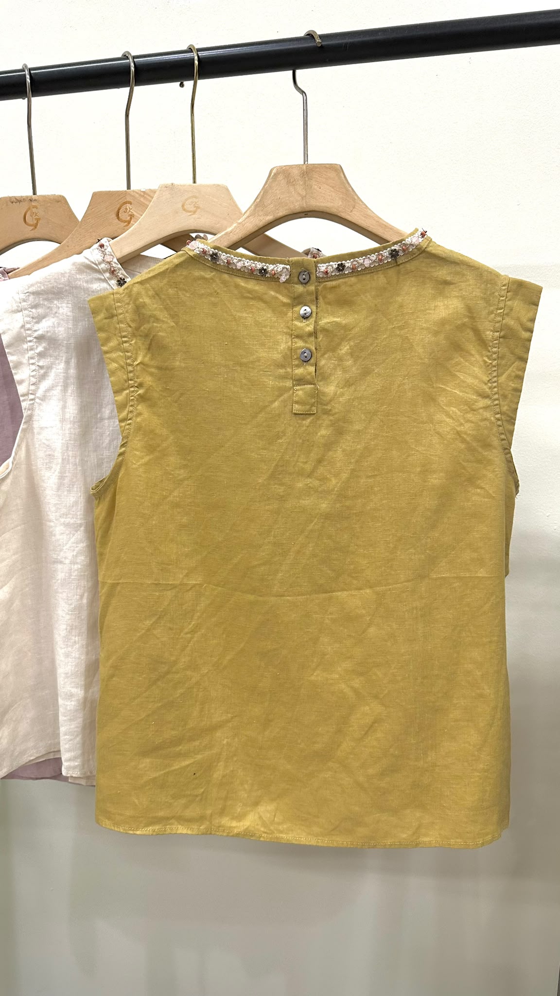 (D4563)Linen Top