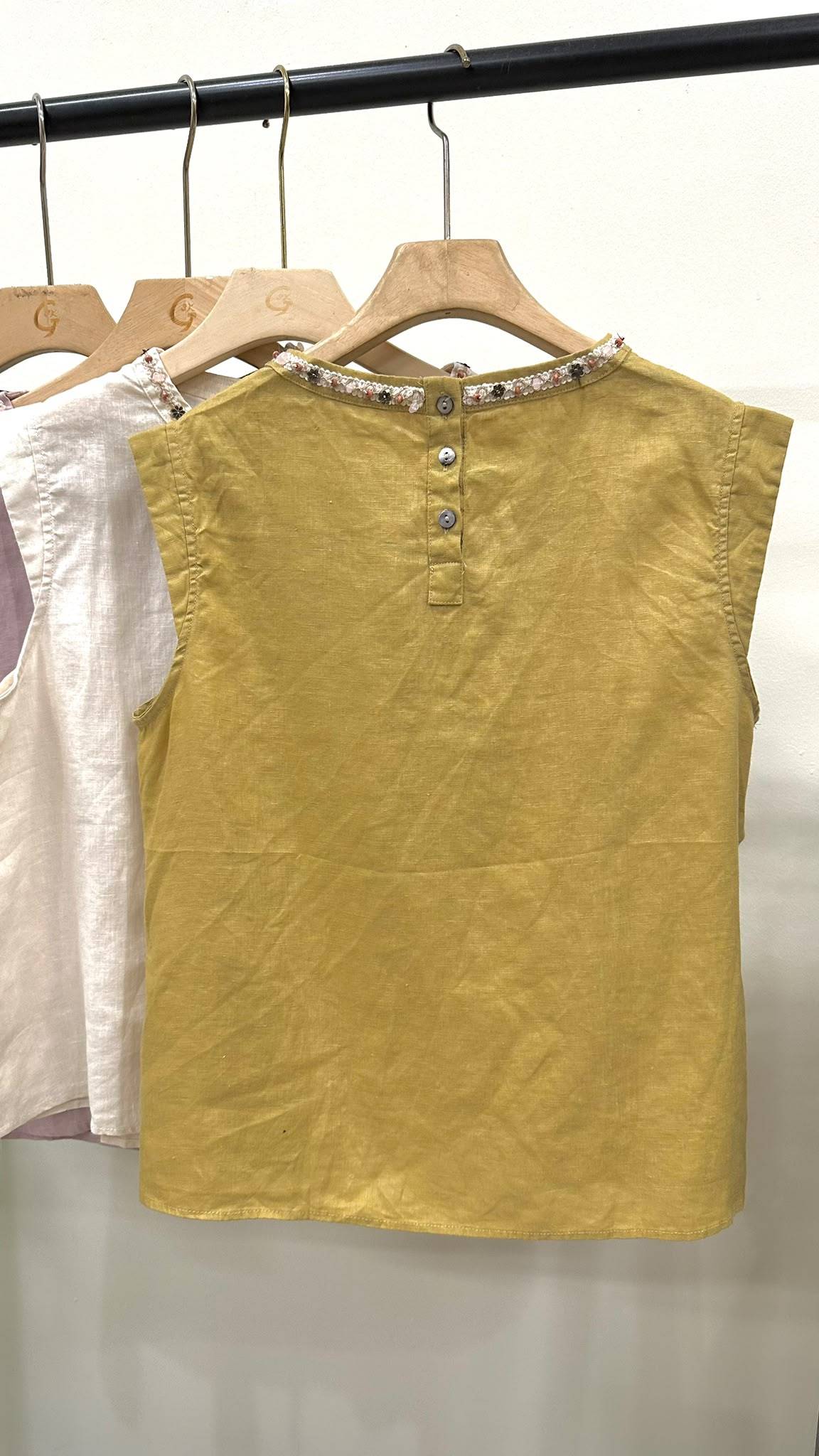 (D4563)Linen Top