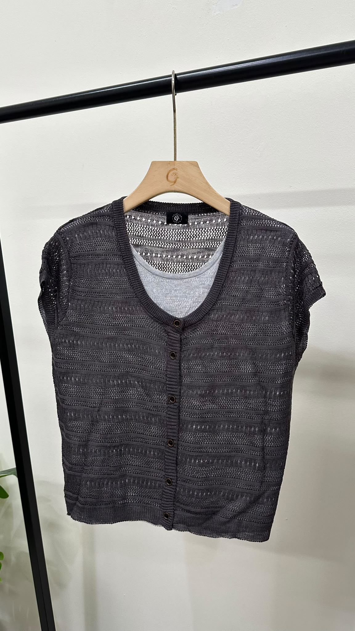(D4571)Knitted Top