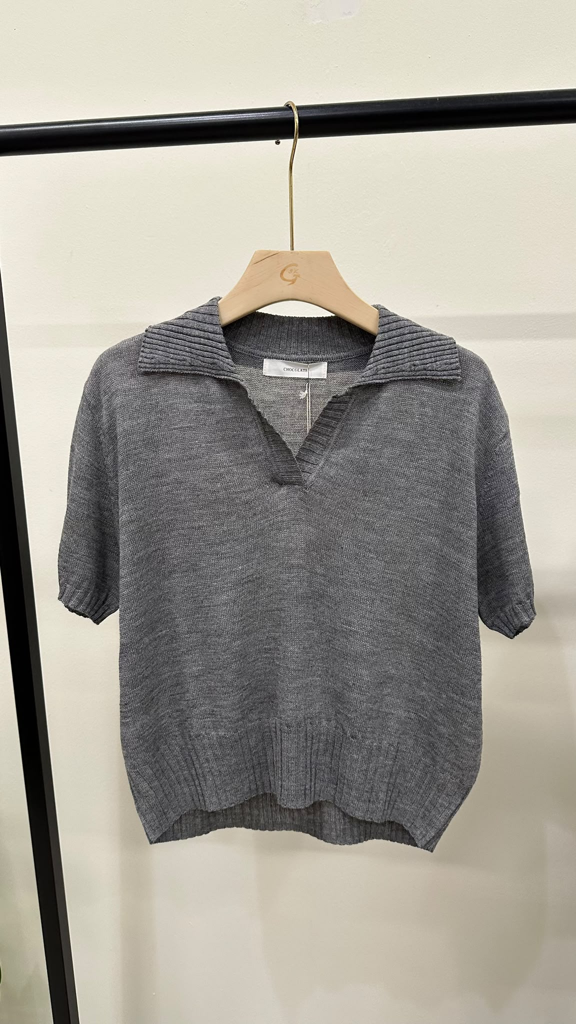 (D4597)Knitted Top